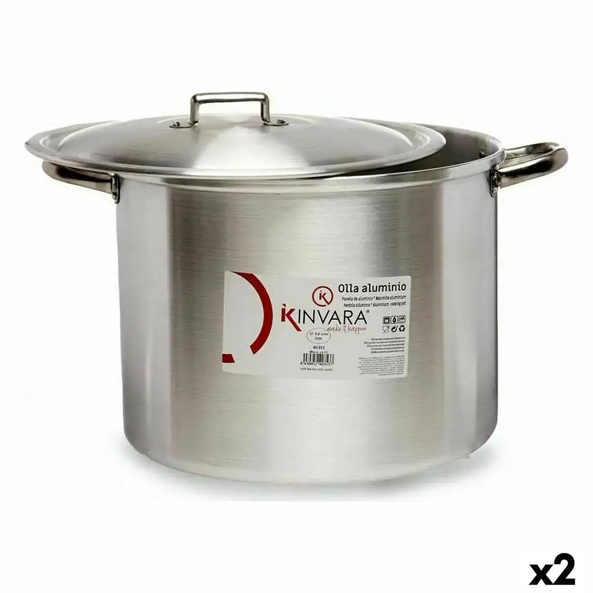 Marmite avec couvercle argente aluminium 44 x 30 x 35 cm 2 unites _1771. Entrez dans le Monde de DIAYTAR SENEGAL - Où Chaque Produit Raconte une Histoire Unique. Explorez notre sélection et laissez-vous transporter par des récits à travers les articles que vous choisissez.