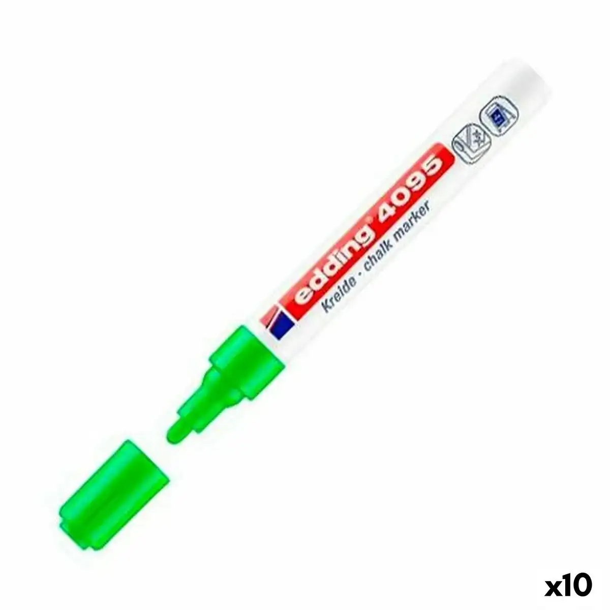 Marqueur craie liquide edding 4095 10 unites vert clair_7229. DIAYTAR SENEGAL - Où Chaque Produit est une Promesse de Qualité. Explorez notre boutique en ligne et choisissez des produits qui répondent à vos exigences élevées.