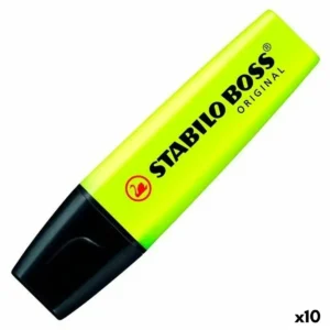 Marqueur fluorescent stabilo boss jaune 10 unites_7253. DIAYTAR SENEGAL - Là où Chaque Produit a son Histoire. Découvrez notre gamme de produits, chacun portant en lui le récit de l'artisanat et de la passion, pour vous offrir une expérience de shopping authentique.