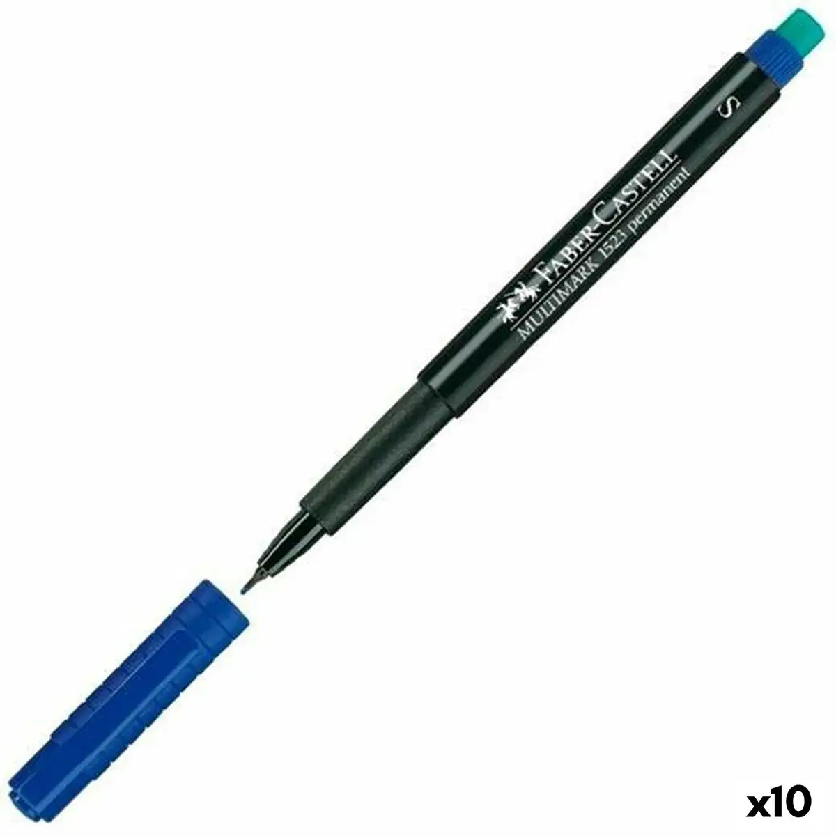 Marqueur permanent faber castell multimark 1523 m bleu 10 unites _5698. Découvrez DIAYTAR SENEGAL - Là où Votre Shopping Prend Vie. Plongez dans notre vaste sélection et trouvez des produits qui ajoutent une touche spéciale à votre quotidien.