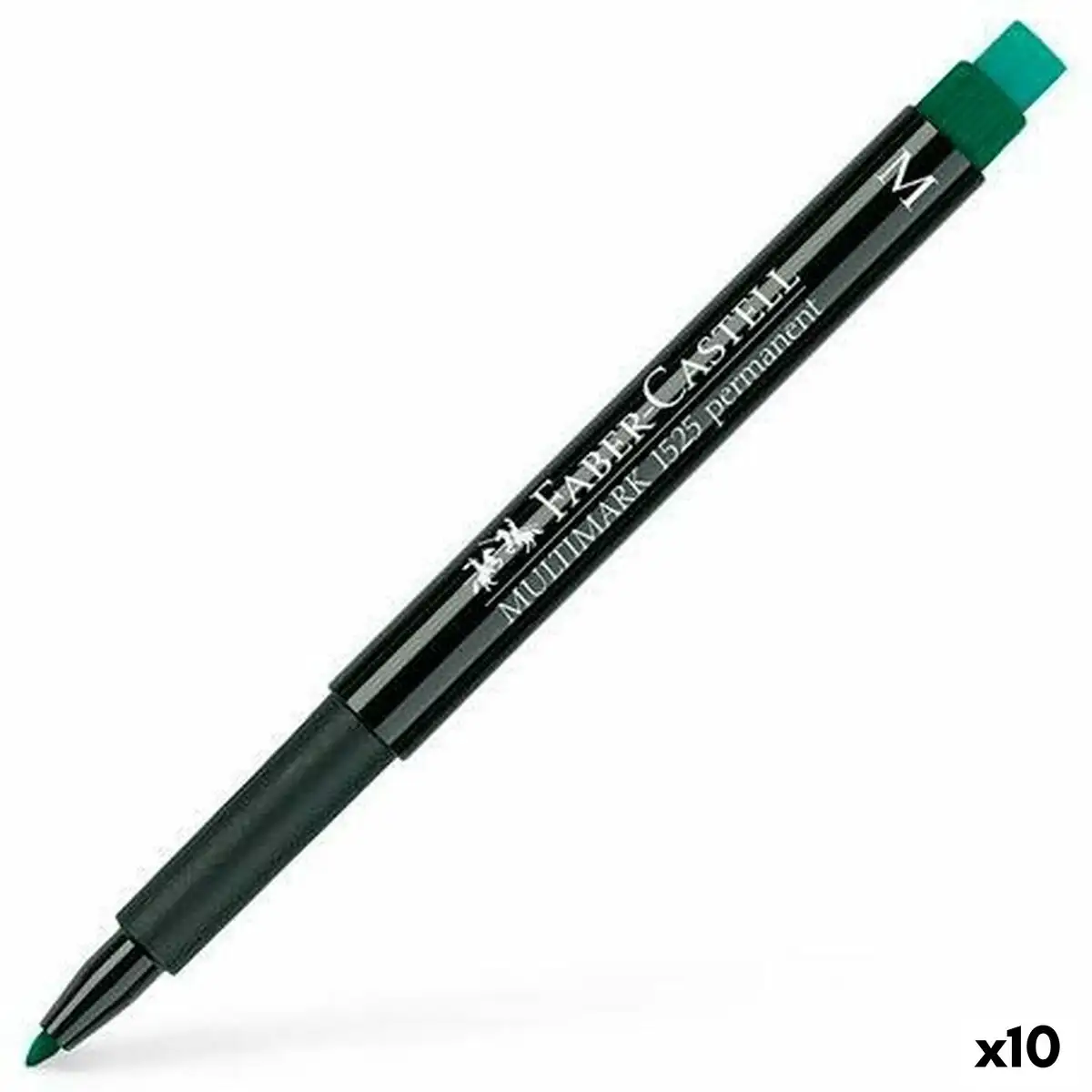 Marqueur permanent faber castell multimark 1525 m vert 10 unites _6330. Bienvenue sur DIAYTAR SENEGAL - Là où Chaque Objet a une Âme. Plongez dans notre catalogue et trouvez des articles qui portent l'essence de l'artisanat et de la passion.