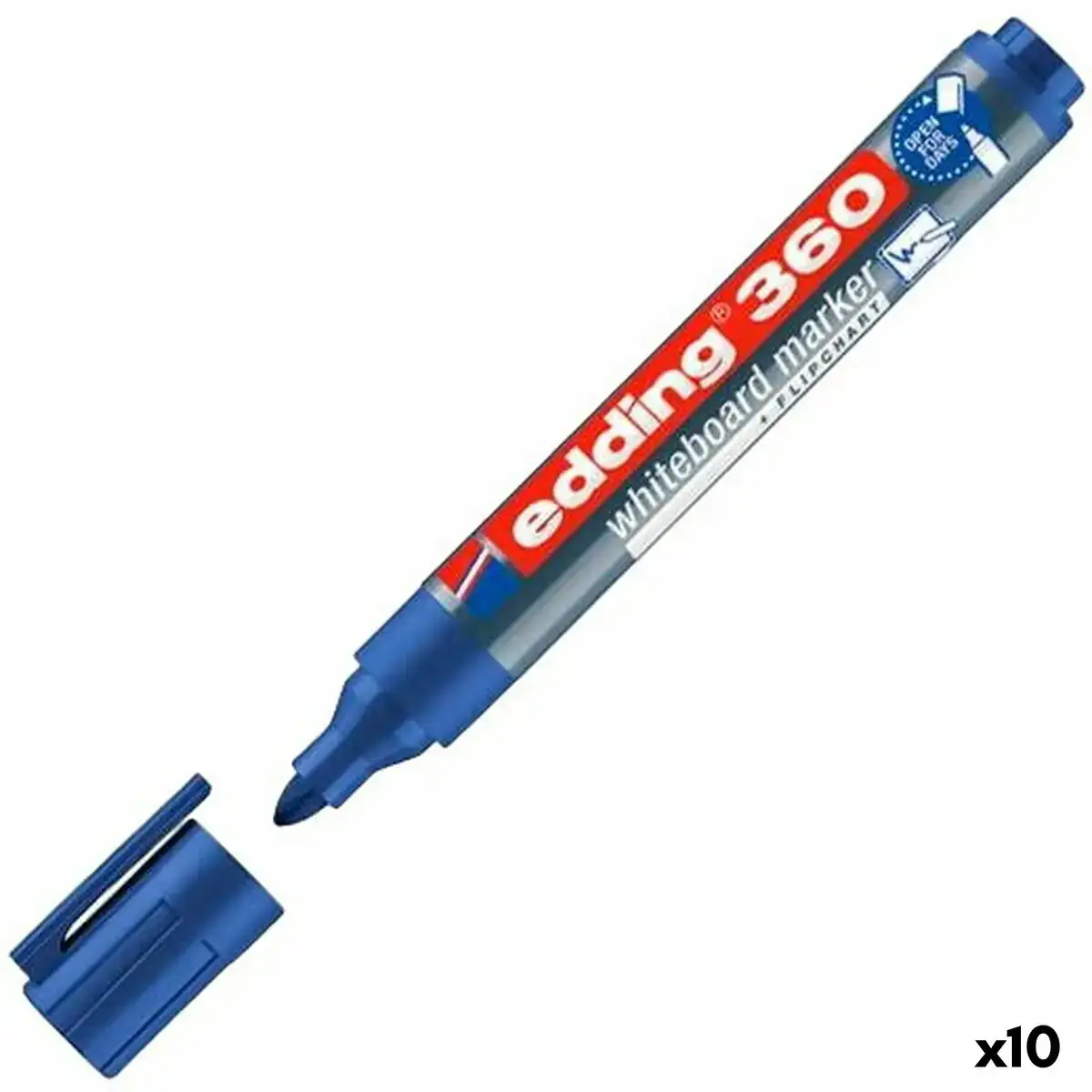 Marqueur pour tableau blanc edding 360 rechargeable bleu 10 unites _4861. Entrez dans l'Univers de DIAYTAR SENEGAL - Où la Tradition S'unit à la Modernité. Explorez notre sélection pour trouver des produits qui allient héritage et innovation.