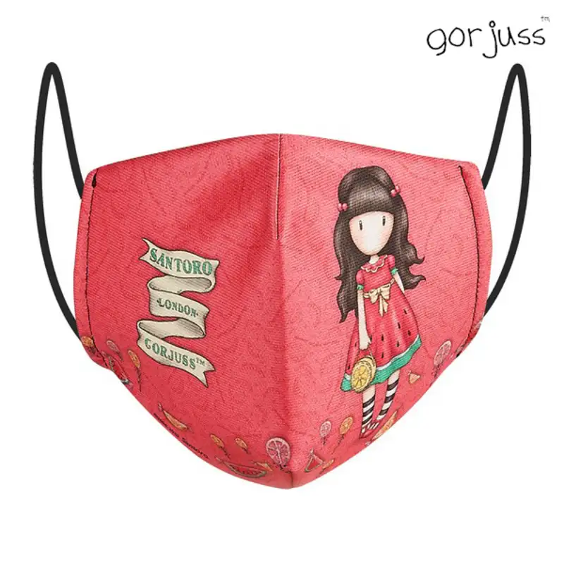 Masque en tissu hygienique reutilisable gorjuss enfant rouge_3420. DIAYTAR SENEGAL - L'Art de Choisir, l'Art de Vivre. Parcourez notre boutique en ligne et choisissez parmi des produits de qualité qui ajoutent de l'élégance à votre quotidien.