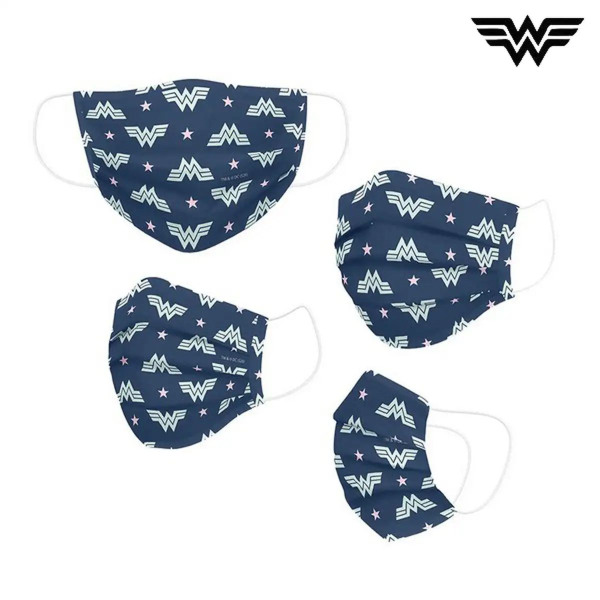 Masque en tissu hygienique reutilisable wonder woman adulte bleu_7335. DIAYTAR SENEGAL - L'Art de Vivre en Couleurs. Découvrez notre boutique en ligne et trouvez des produits qui ajoutent une palette vibrante à votre quotidien.