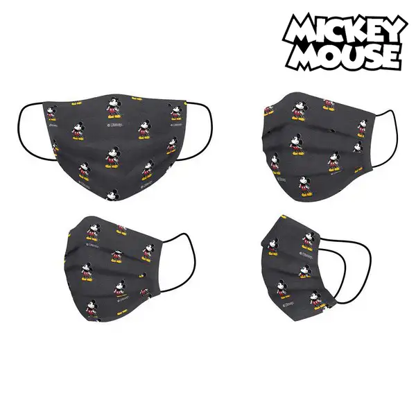 Masque hygienique mickey mouse enfant noir_9573. DIAYTAR SENEGAL - Où Choisir est une Célébration de l'Artisanat. Explorez notre boutique en ligne et choisissez des articles qui incarnent l'art et le savoir-faire du Sénégal.