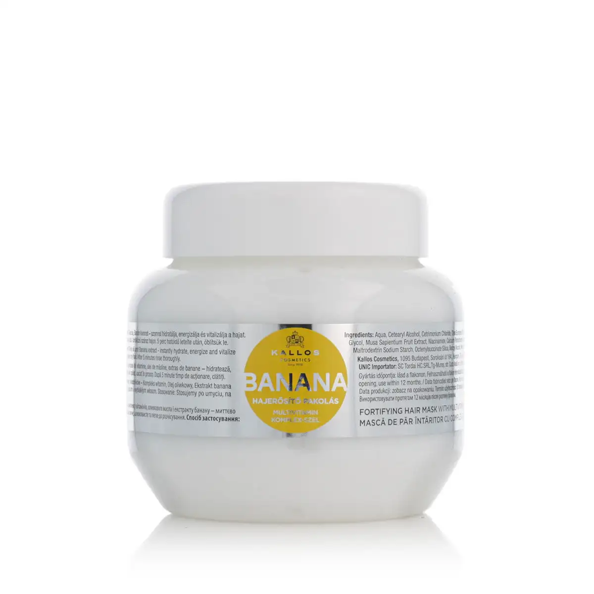 Masque nourrissant pour cheveux kallos cosmetics banana 275 ml_8433. Bienvenue chez DIAYTAR SENEGAL - Où Chaque Achat Fait une Différence. Découvrez notre gamme de produits qui reflètent l'engagement envers la qualité et le respect de l'environnement.