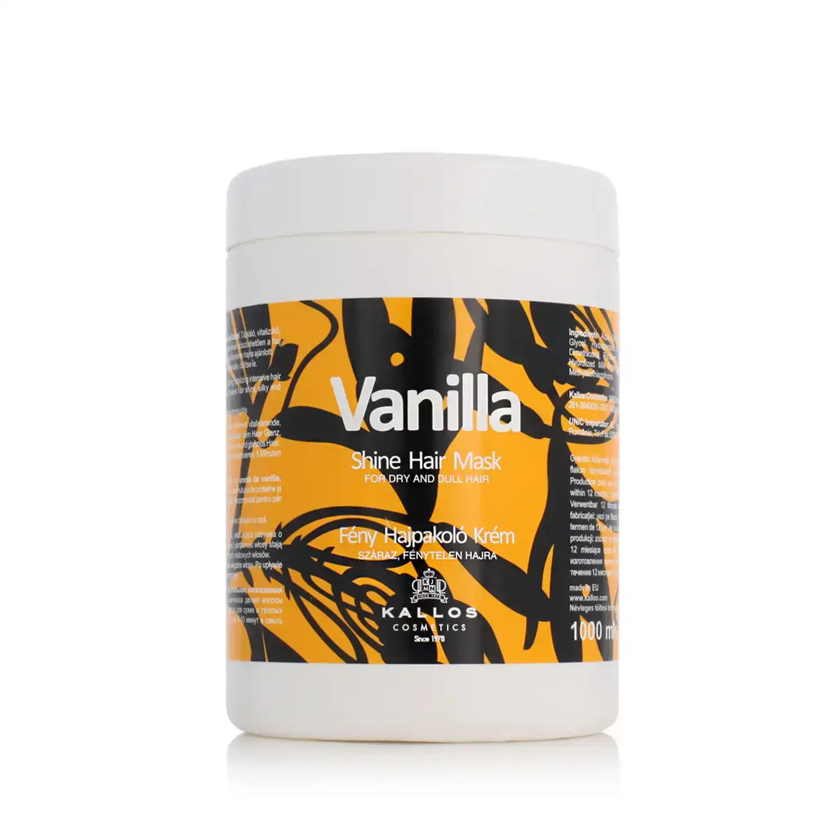 Masque nourrissant pour cheveux kallos cosmetics vanilla 1 l_2156. DIAYTAR SENEGAL - L'Art de Choisir, l'Art de Vivre. Explorez notre univers de produits soigneusement sélectionnés pour vous offrir une expérience shopping riche et gratifiante.