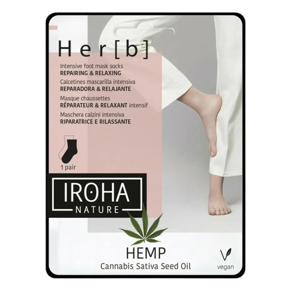 Masque pour pieds cannabis iroha_3142. Entrez dans l'Univers de DIAYTAR SENEGAL - Où Chaque Produit est une Découverte. Explorez notre gamme variée et trouvez des articles qui vous surprennent et vous inspirent.