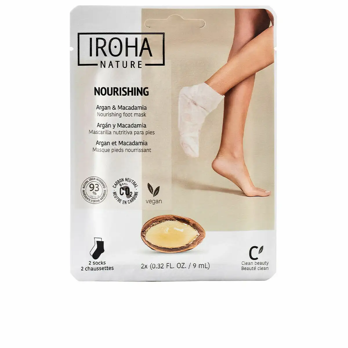 Masque pour pieds iroha argan chaussettes noix de macadamia_4390. DIAYTAR SENEGAL - Là où Chaque Produit Évoque une Émotion. Parcourez notre catalogue et choisissez des articles qui vous touchent et qui enrichissent votre expérience.