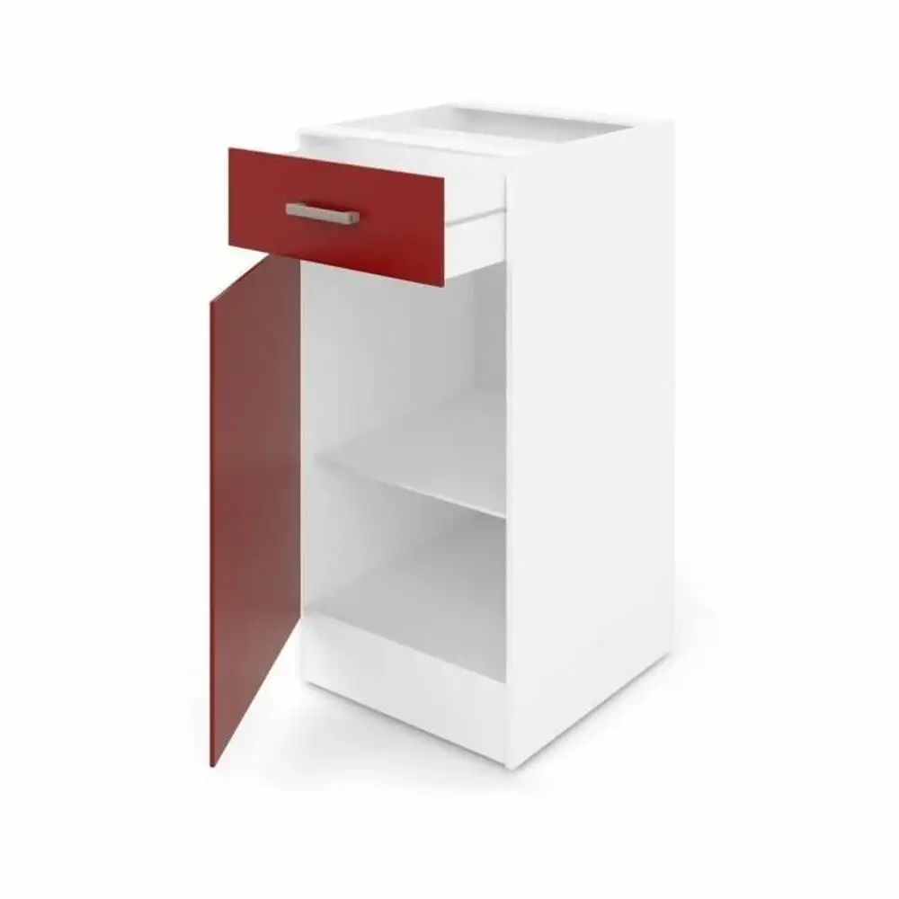 Meuble d appoint 40 x 47 x 82 cm rouge plastique melamine pvc_8116. DIAYTAR SENEGAL - Où Choisir est un Acte d'Amour pour le Sénégal. Explorez notre boutique en ligne et choisissez des articles qui célèbrent la culture et l'artisanat du pays.