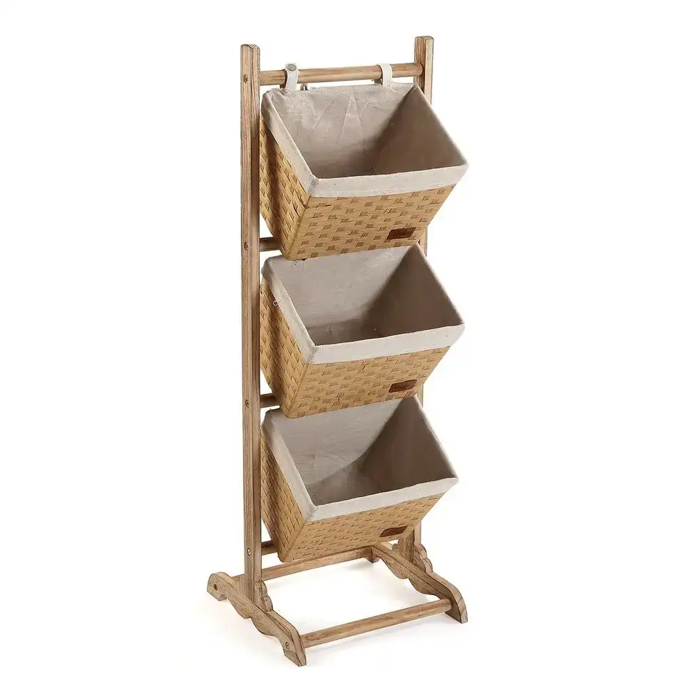 Meuble d appoint versa coton bois rotin 35 x 102 x 35 cm_4762. DIAYTAR SENEGAL - Où Chaque Achat Raconte une Histoire. Parcourez notre boutique en ligne pour trouver des articles qui évoquent le savoir-faire et la tradition du Sénégal.