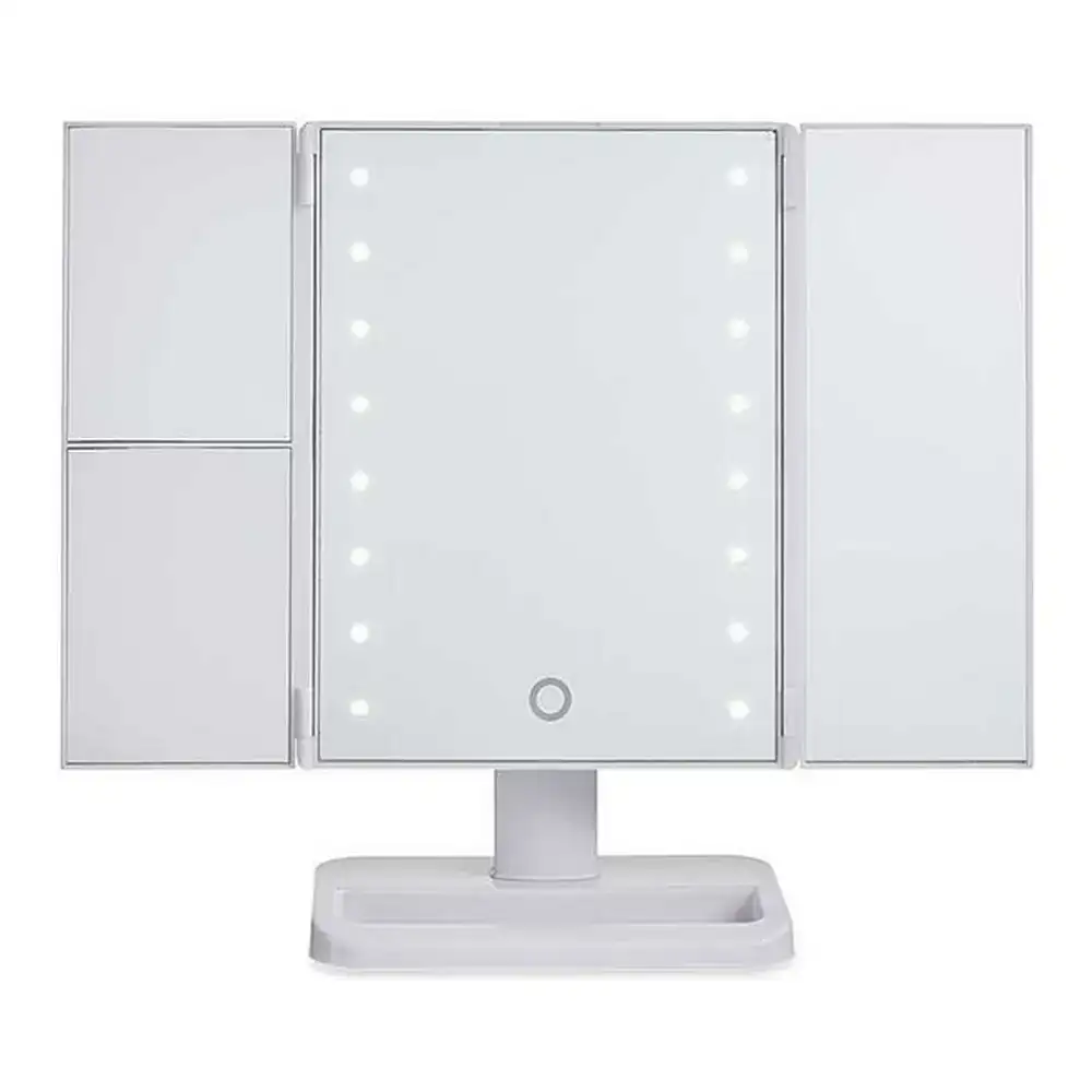 Miroir grossissant avec led 1x 2x 3x blanc 34 7 x 11 5 x 29 cm _8450. Bienvenue chez DIAYTAR SENEGAL - Où Choisir est une Invitation au Voyage. Explorez notre boutique en ligne et découvrez des produits qui vous transportent dans l'univers du Sénégal.