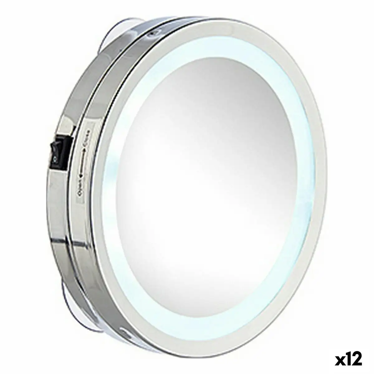 Miroir grossissant lumiere led argente 16 5 x 4 x 16 5 cm 12 unites _8001. Bienvenue chez DIAYTAR SENEGAL - Où Votre Shopping Prend Vie. Découvrez notre univers et dénichez des trésors qui ajoutent de la couleur à votre quotidien.