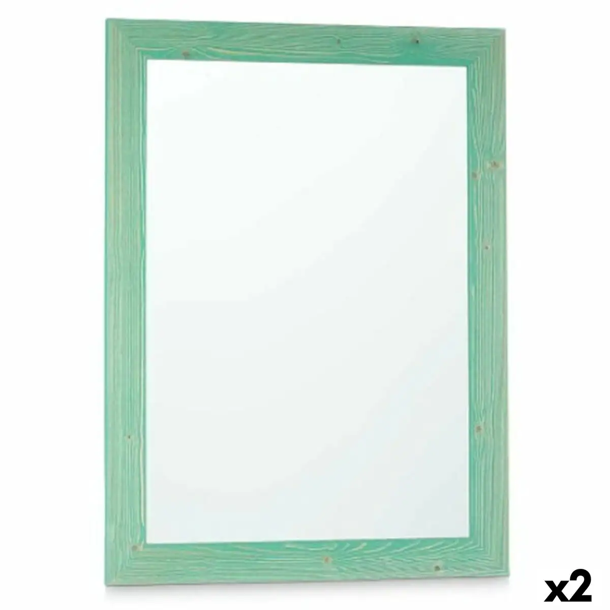 Miroir mural 60 x 80 cm turquoise bois mdf 2 unites _5382. Bienvenue chez DIAYTAR SENEGAL - Votre Destination Shopping Complète! Découvrez une boutique en ligne généraliste au Sénégal offrant une vaste gamme de produits, allant des vêtements aux gadgets électroniques, en passant par l'artisanat local.