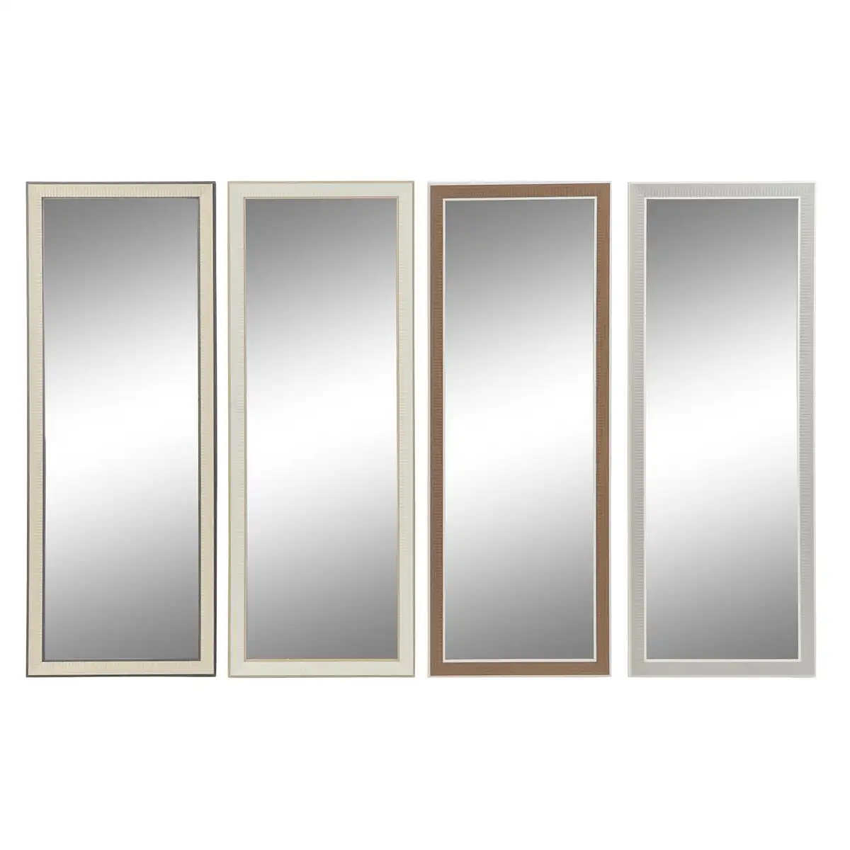 Miroir mural dkd home decor 36 x 2 x 95 5 cm verre marron blanc gris fonce polystyrene 4 pieces _5704. DIAYTAR SENEGAL - Là où Chaque Achat a du Sens. Explorez notre gamme et choisissez des produits qui racontent une histoire, votre histoire.