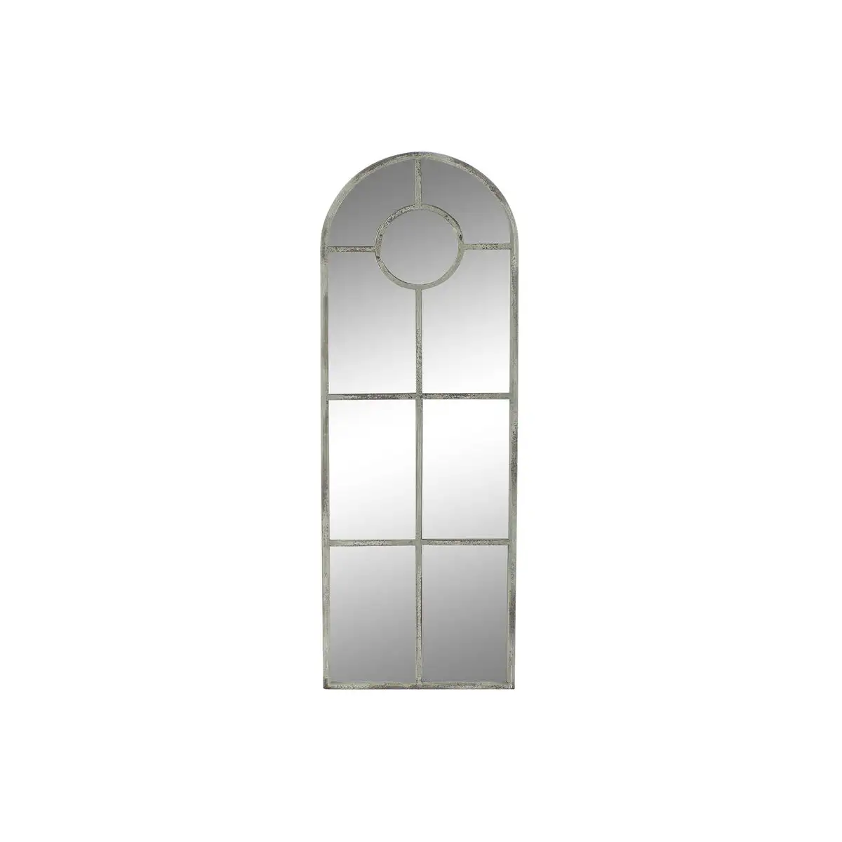 Miroir mural dkd home decor 42 x 2 5 x 122 cm gris metal blanc vintage fenetre_2044. DIAYTAR SENEGAL - Là où Chaque Achat a du Sens. Explorez notre gamme et choisissez des produits qui racontent une histoire, du traditionnel au contemporain.