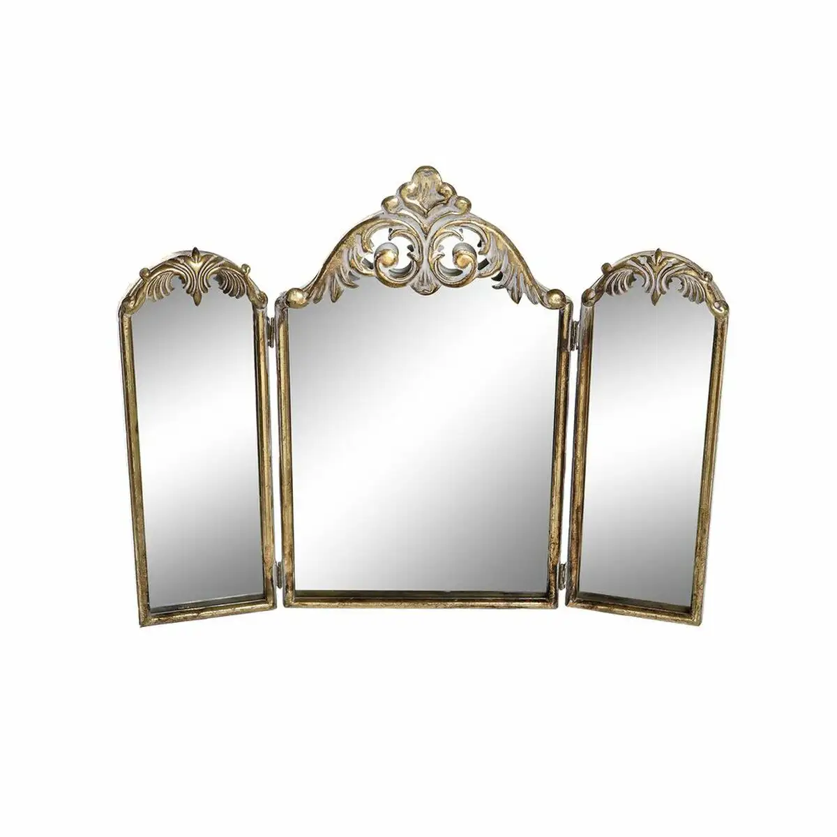 Miroir mural dkd home decor 43 x 2 x 35 cm dore metal romantique_5781. DIAYTAR SENEGAL - Votre Portail Vers l'Exclusivité. Explorez notre boutique en ligne pour trouver des produits uniques et exclusifs, conçus pour les amateurs de qualité.