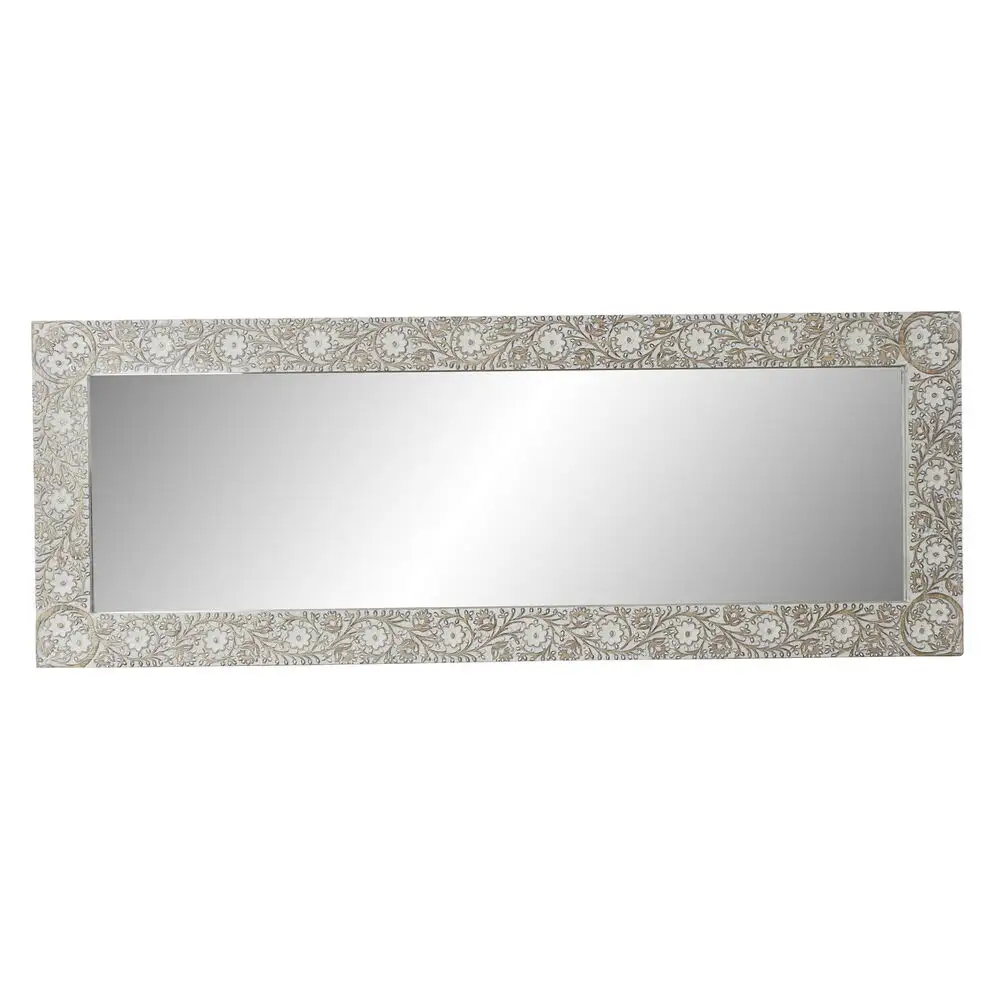 Miroir mural dkd home decor blanc naturel verre bois de manguier bois mdf indien decape 170 x 3 x 63 cm_9603. DIAYTAR SENEGAL - Où Choisir est un Plaisir. Explorez notre boutique en ligne et choisissez parmi des produits de qualité qui satisferont vos besoins et vos goûts.