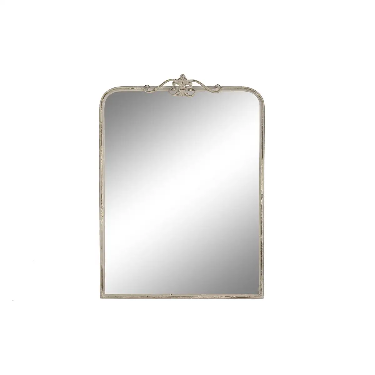 Miroir mural dkd home decor metal blanc 60 x 3 5 x 85 cm _3830. DIAYTAR SENEGAL - Là où la Qualité est Non Négociable. Parcourez notre boutique en ligne pour découvrir des produits qui incarnent le raffinement et l'excellence du Sénégal.