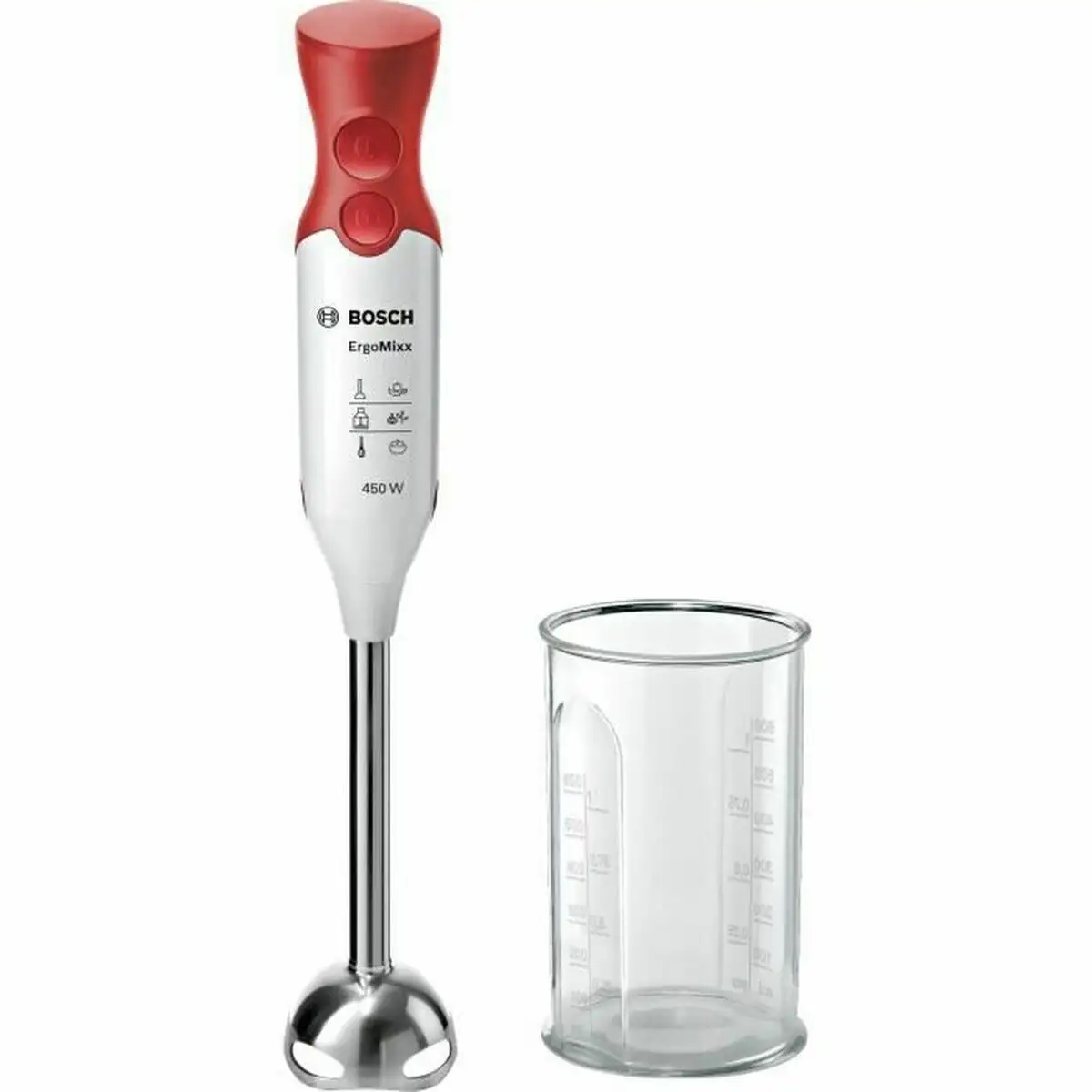 Mixeur plongeant bosch hand blender 600 ml blanc rouge rojo blanco 450 w_9637. DIAYTAR SENEGAL - Votre Boutique en Ligne, Votre Choix Illimité. Parcourez nos rayons et découvrez des produits qui vous inspirent, de la mode à la maison et bien plus.