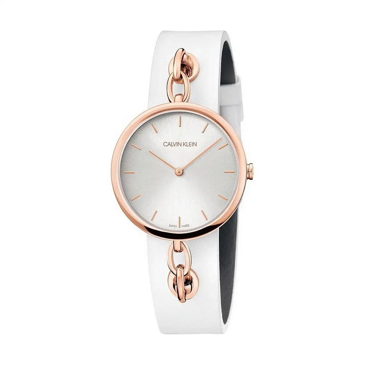 Montre femme calvin klein chain o 34 mm _4724. DIAYTAR SENEGAL - Là où les Rêves de Shopping Deviennent Réalité. Naviguez à travers notre catalogue diversifié et choisissez parmi une variété d'articles qui feront de votre shopping une expérience inoubliable.