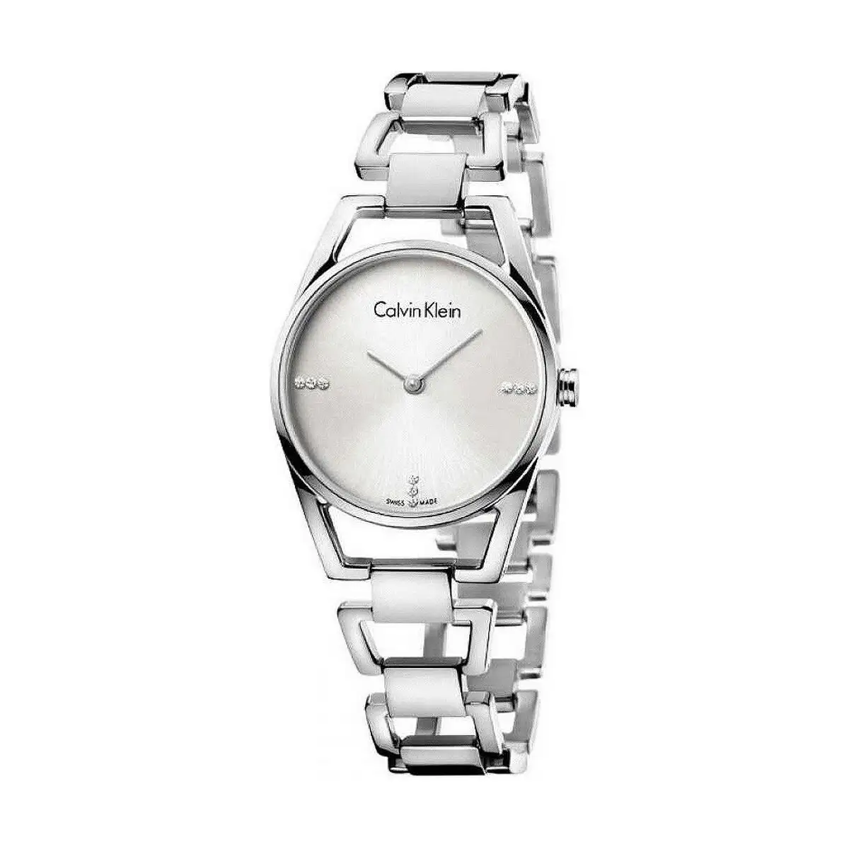 Montre femme calvin klein dainty diamonds o 30 mm _5144. DIAYTAR SENEGAL - L'Art de Choisir, l'Art de S'émerveiller. Explorez notre gamme de produits et laissez-vous émerveiller par des créations authentiques et des designs modernes.