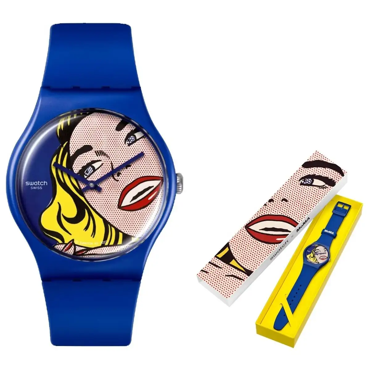 Montre femme swatch girl by roy lichtenstein the watch art journey 2023 edition_5995. DIAYTAR SENEGAL - Votre Destination Shopping Inspirante. Explorez notre catalogue pour trouver des articles qui stimulent votre créativité et votre style de vie.