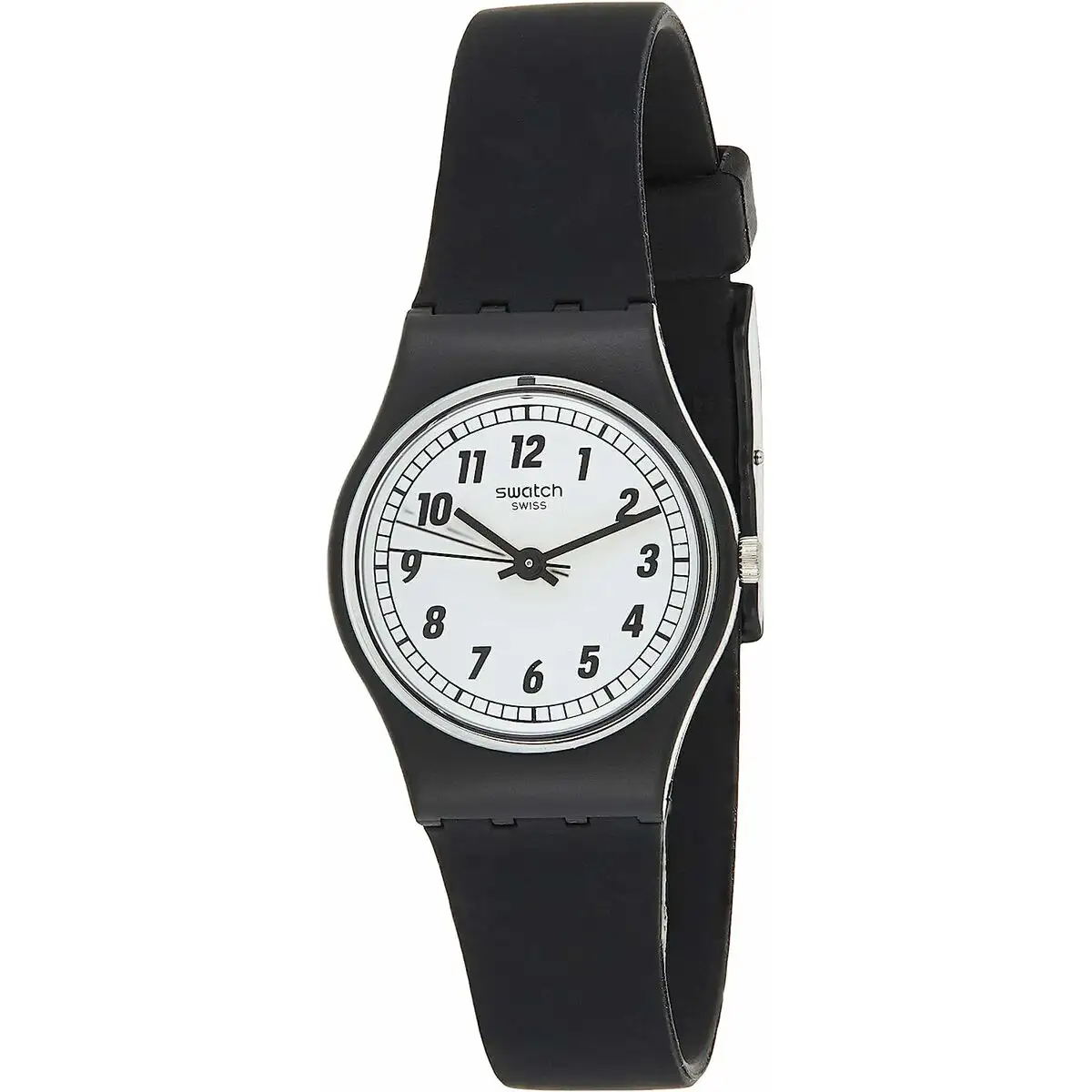 Montre femme swatch something black_2875. DIAYTAR SENEGAL - Votre Passage vers l'Élégance Abordable. Explorez notre collection où chaque produit est choisi pour sa qualité et son accessibilité, incarnant ainsi l'essence du Sénégal.