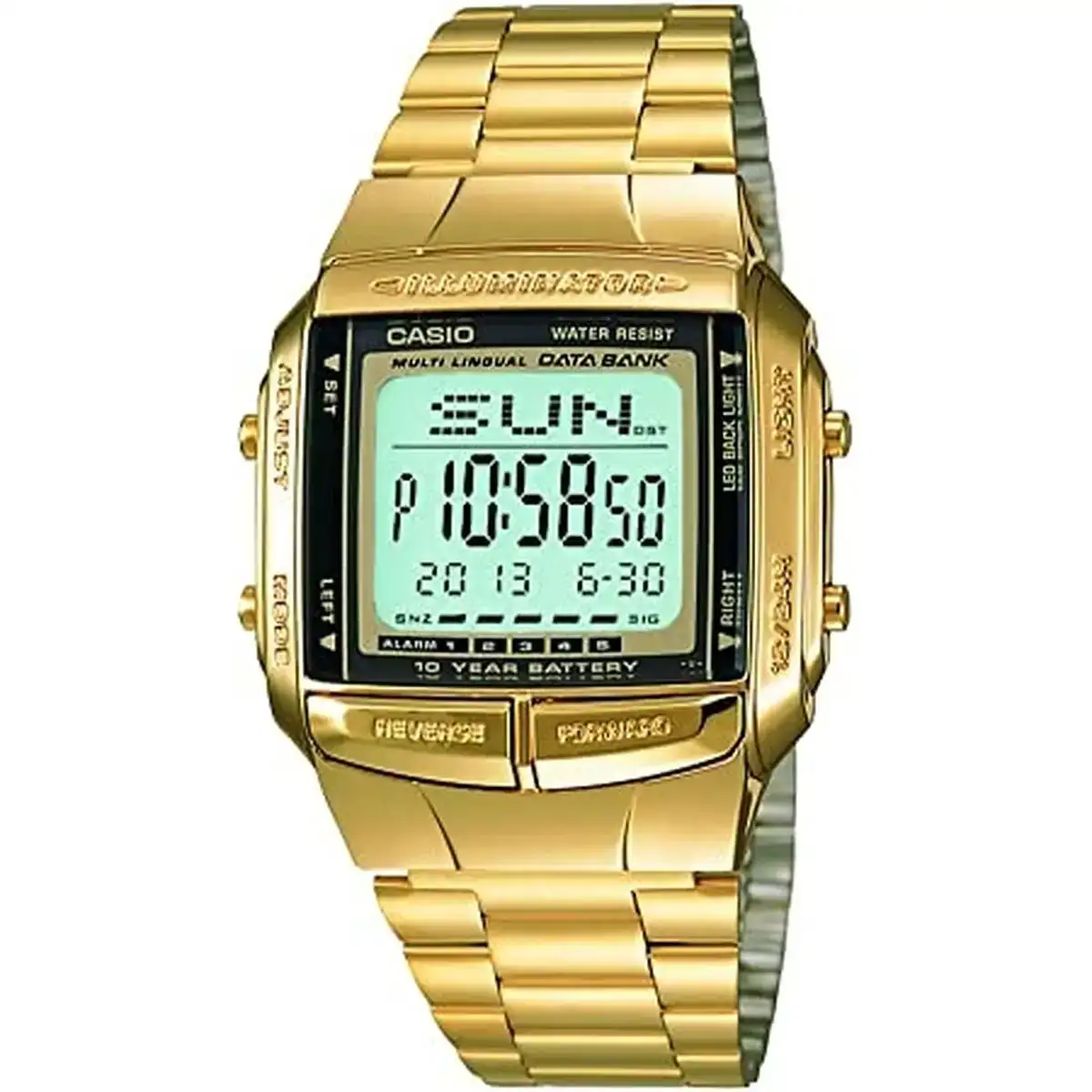 Montre homme casio databank dore o 38 mm _7532. DIAYTAR SENEGAL - Votre Passage vers le Chic et l'Élégance. Naviguez à travers notre boutique en ligne pour trouver des produits qui ajoutent une touche sophistiquée à votre style.