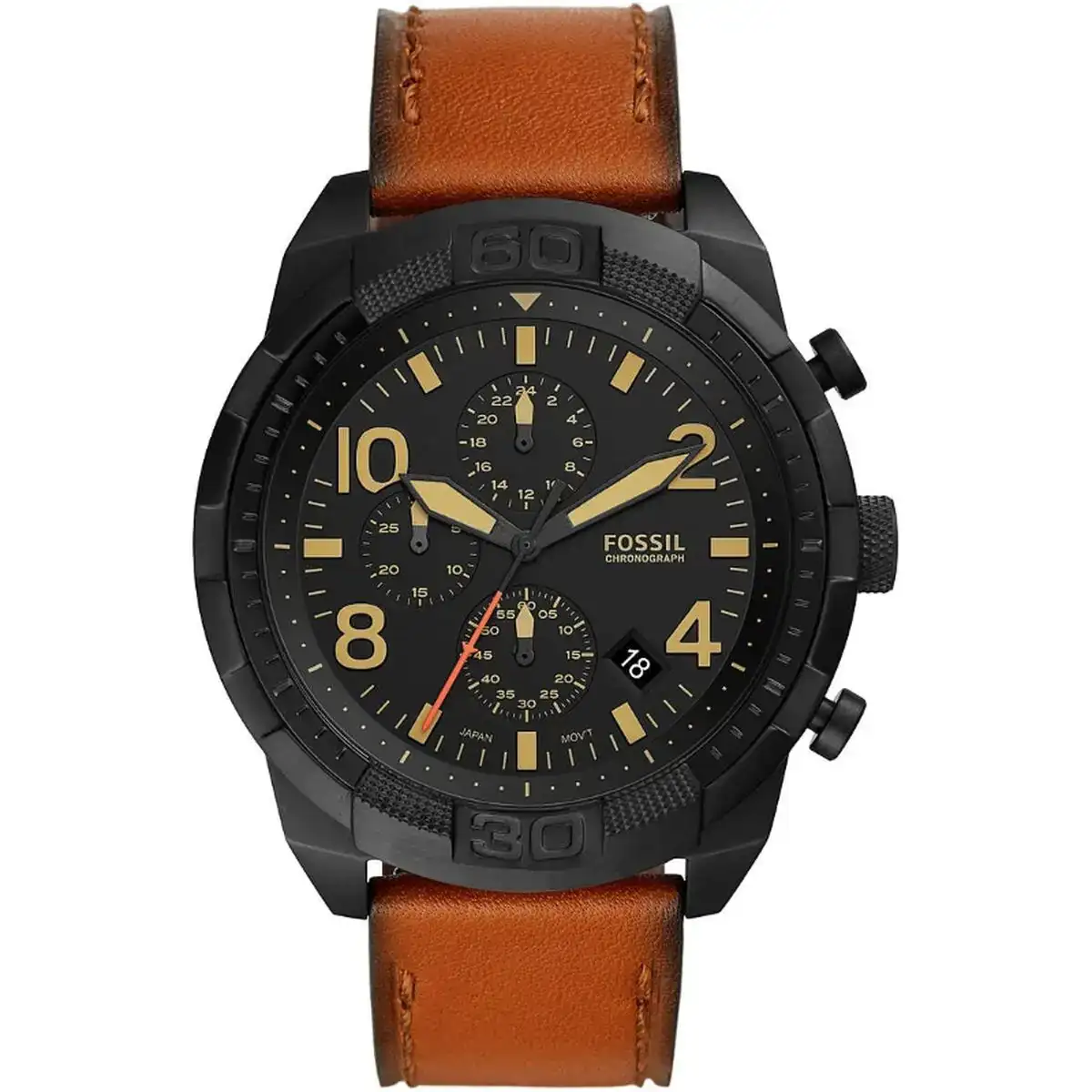 Montre homme fossil bronson noir o 50 mm _3137. DIAYTAR SENEGAL - L'Art de Vivre l'Excellence au Quotidien. Explorez notre gamme et choisissez des produits qui ajoutent une note de prestige à votre vie.