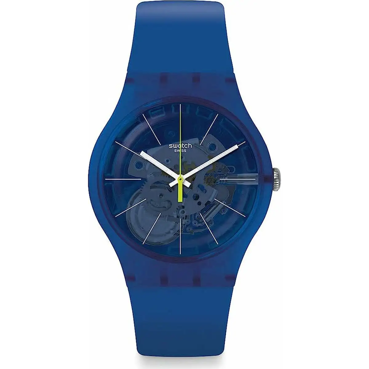 Montre homme swatch blue sirup o 41 mm _8707. DIAYTAR SENEGAL - Votre Passage vers l'Exceptionnel. Naviguez à travers notre sélection minutieuse et découvrez des articles qui apportent une touche spéciale à chaque instant de votre vie.