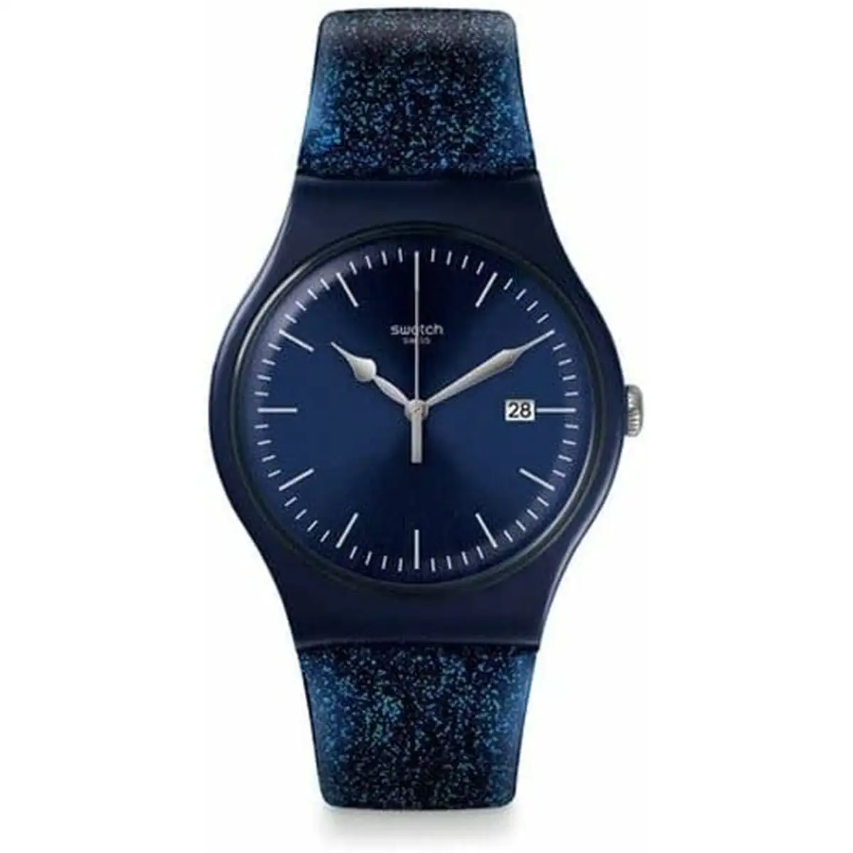 Montre homme swatch glitterspace o 41 mm _7354. DIAYTAR SENEGAL - L'Art de Vivre le Shopping en Ligne. Découvrez notre plateforme intuitive et trouvez des produits qui vous inspirent et vous enchantent, à chaque clic.