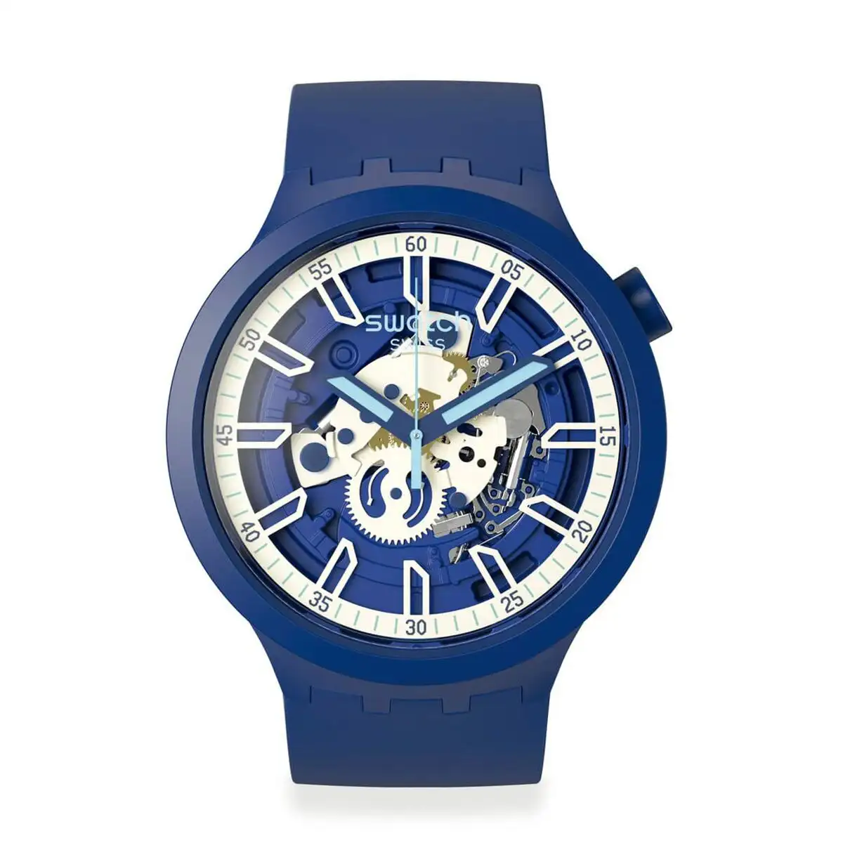 Montre homme swatch iswatch blue o 47 mm _6616. DIAYTAR SENEGAL - L'Art de Vivre en Couleurs et en Styles. Parcourez notre sélection et trouvez des articles qui reflètent votre personnalité et votre goût pour la vie.