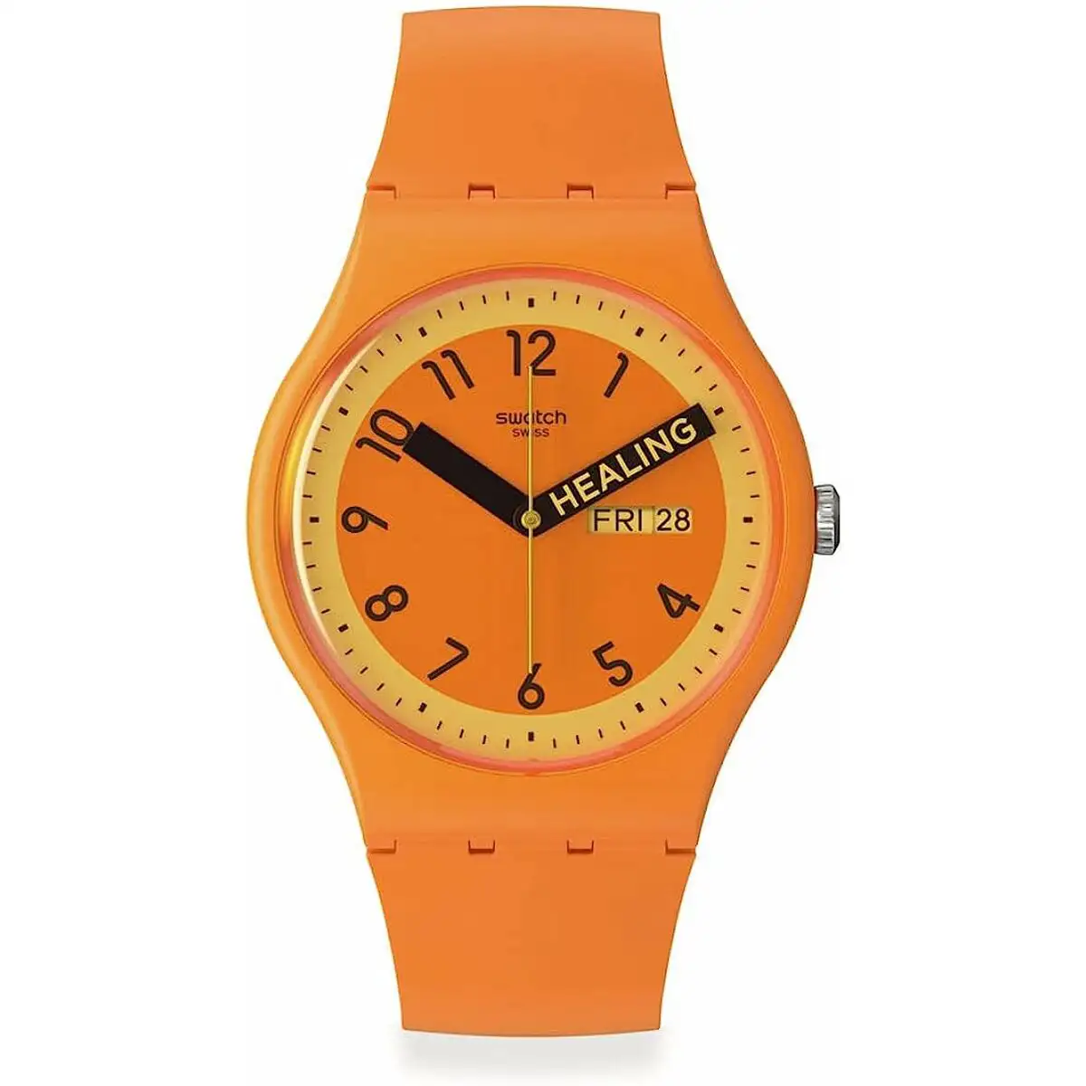 Montre homme swatch proudly orange o 41 mm _4859. DIAYTAR SENEGAL - Votre Destination pour un Shopping Éclairé. Parcourez notre boutique en ligne pour découvrir des produits de qualité qui embelliront votre quotidien.