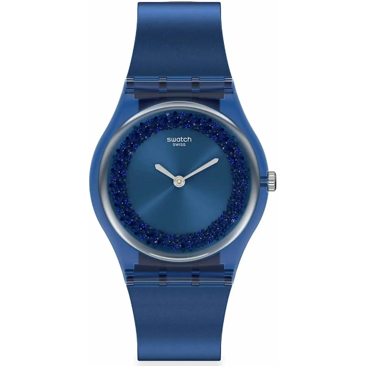 Montre homme swatch sideral blue o 34 mm _3671. Bienvenue chez DIAYTAR SENEGAL - Où le Shopping Rime avec Diversité. Plongez dans notre univers de produits et découvrez des trésors qui représentent la richesse culturelle du Sénégal.