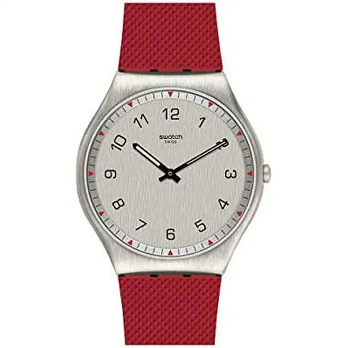 Montre homme swatch skinrouge_3331. DIAYTAR SENEGAL - Votre Oasis de Shopping en Ligne. Explorez notre boutique et découvrez des produits qui ajoutent une touche de magie à votre quotidien.