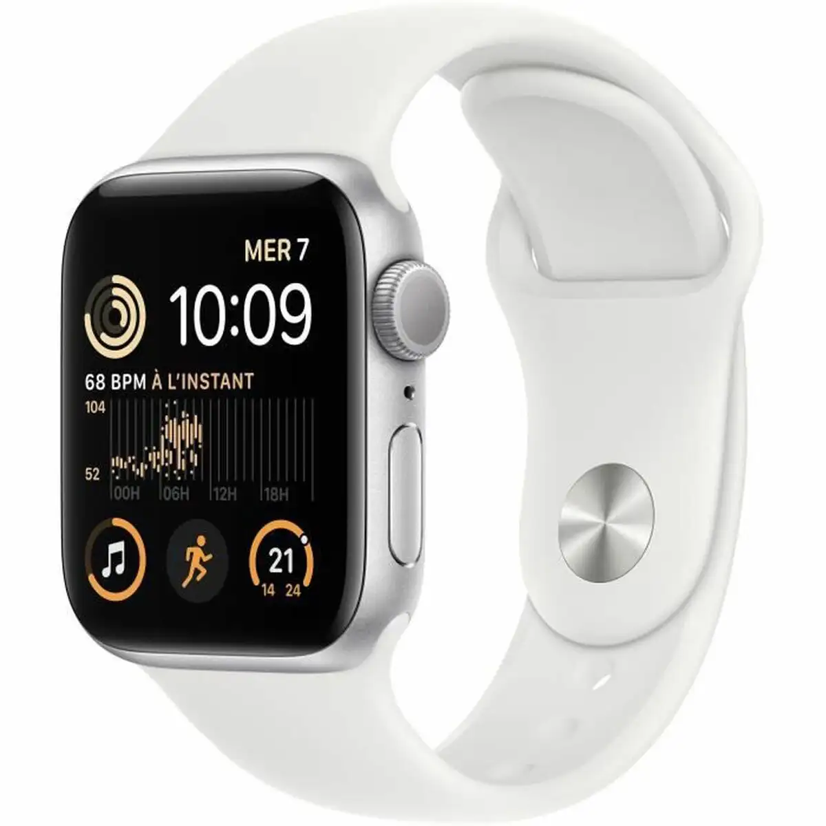 Montre intelligente apple watch se argente blanc_6928. DIAYTAR SENEGAL - Où Chaque Détail Compte. Naviguez à travers notre gamme variée et choisissez des articles qui ajoutent une touche spéciale à votre quotidien, toujours avec qualité et style.