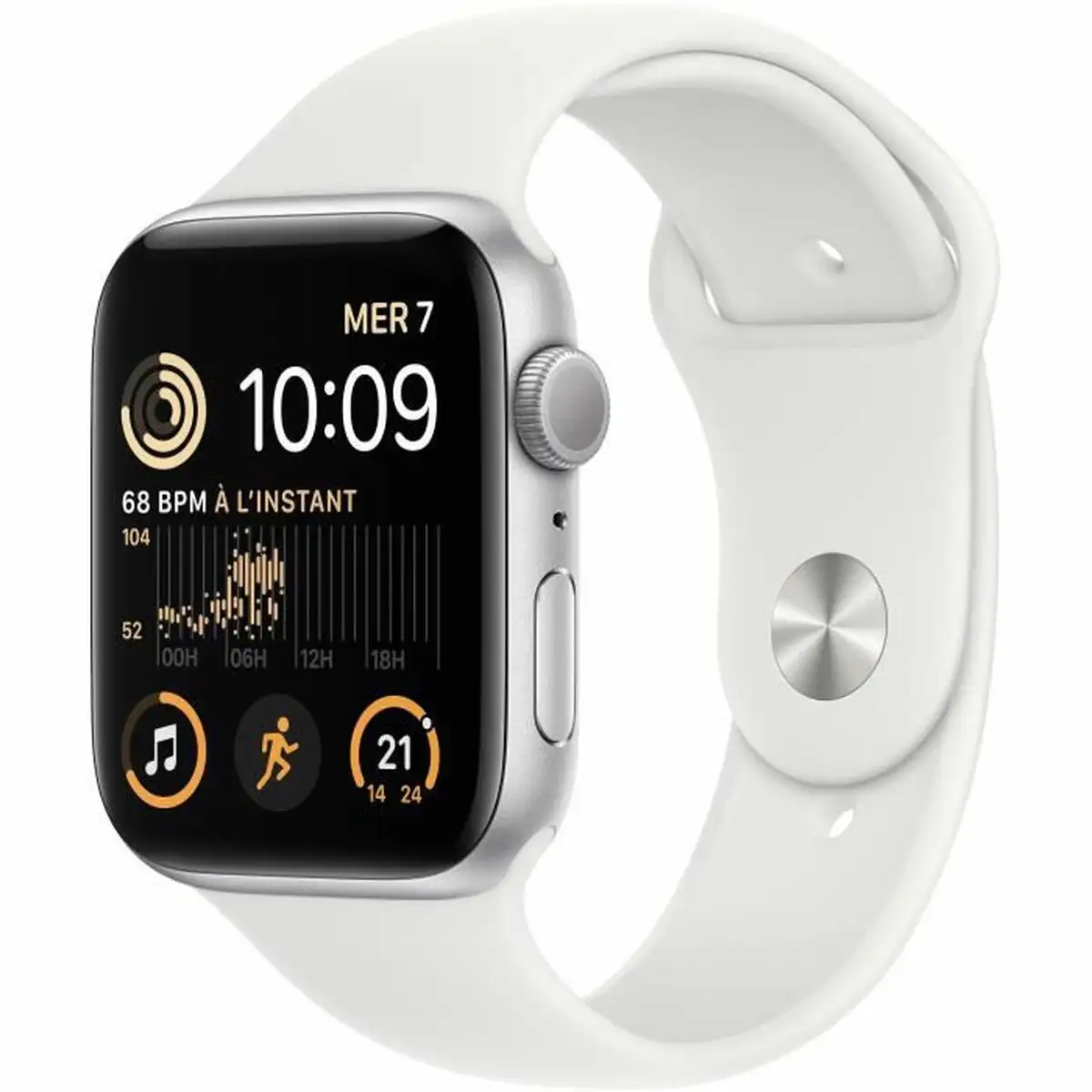 Montre intelligente apple watch se blanc 4g watchos 9_3464. DIAYTAR SENEGAL - L'Art de Vivre le Shopping en Ligne. Découvrez notre plateforme intuitive et trouvez des produits qui vous inspirent et vous enchantent, à chaque clic.