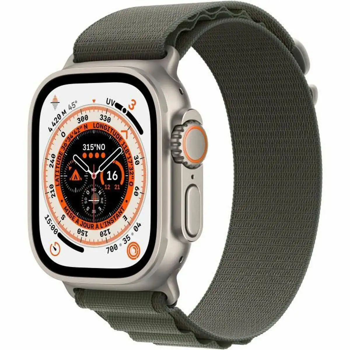 Montre intelligente apple watch ultra 4g noir vert 49 mm 32 mb_9562. DIAYTAR SENEGAL - Où la Mode et le Confort se Rencontrent. Plongez dans notre univers de produits et trouvez des articles qui vous habillent avec style et aisance.