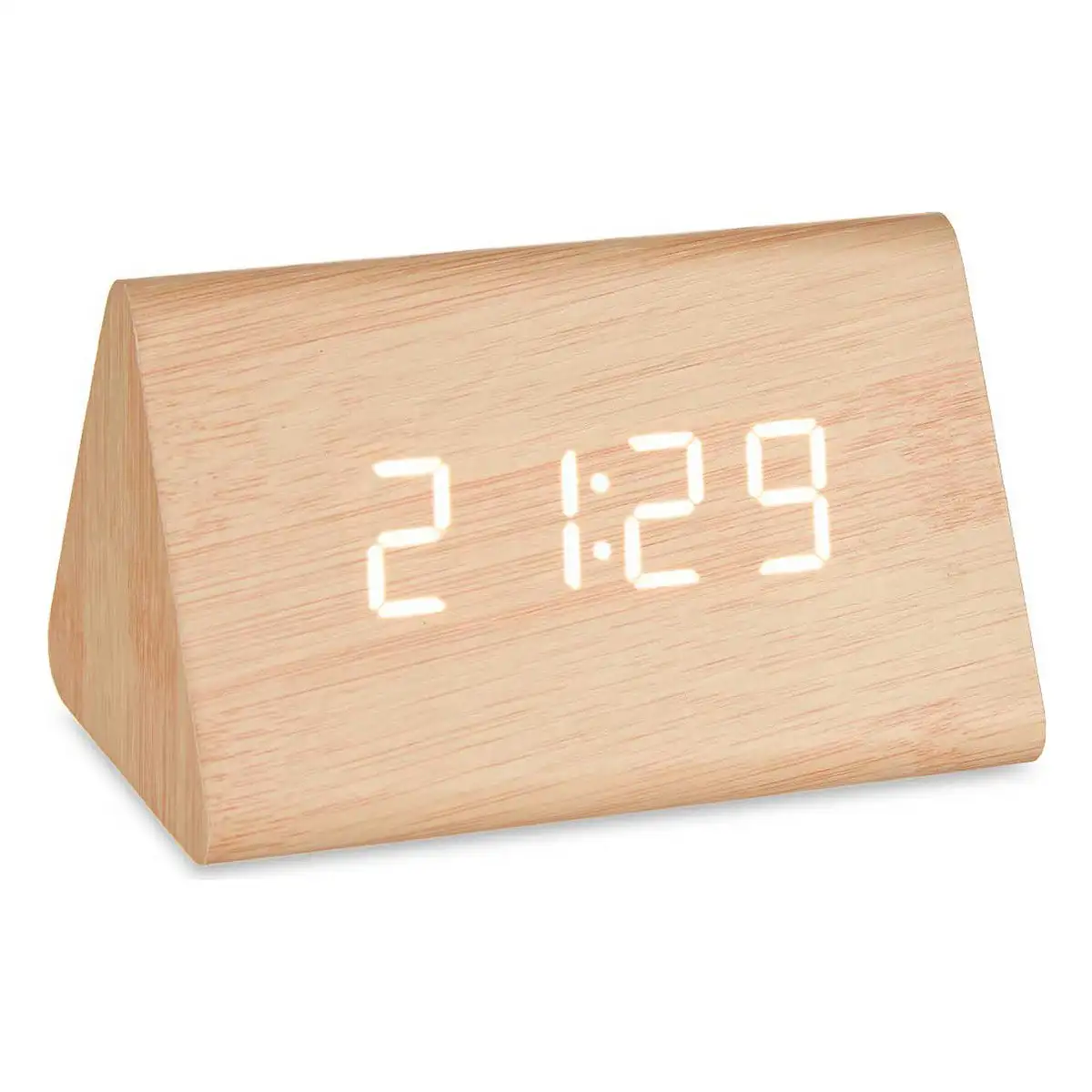 Montre numerique de table marron pvc bois mdf 11 7 x 7 5 x 8 cm _5646. DIAYTAR SENEGAL - Où Choisir Devient une Expérience Personnalisée. Explorez notre boutique en ligne pour découvrir des produits qui s'adaptent à votre style et à votre essence.