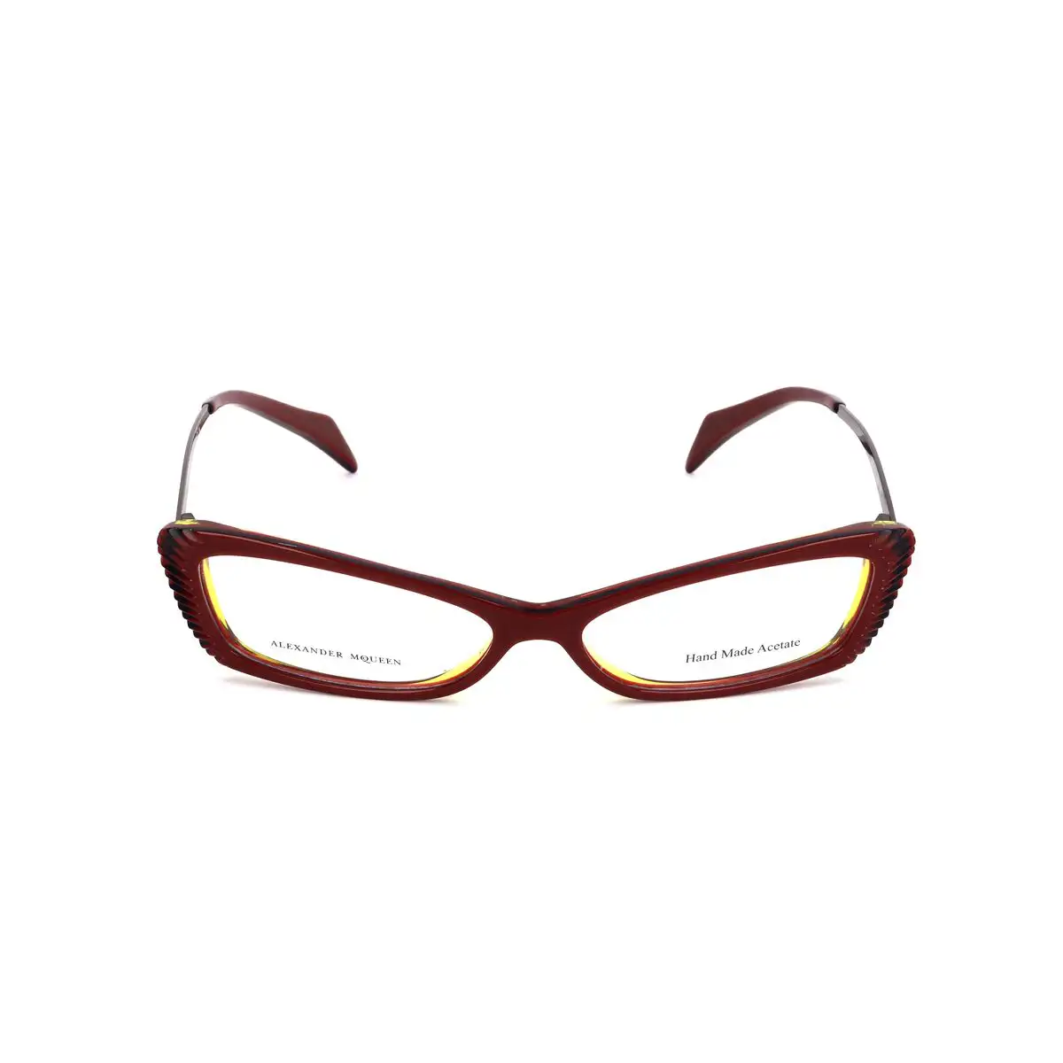 Monture de lunettes femme alexander mcqueen amq 4163 w0b jaune bordeaux_9345. Bienvenue chez DIAYTAR SENEGAL - Où le Shopping Devient un Plaisir. Découvrez notre boutique en ligne et trouvez des trésors qui égaieront chaque jour de votre vie.