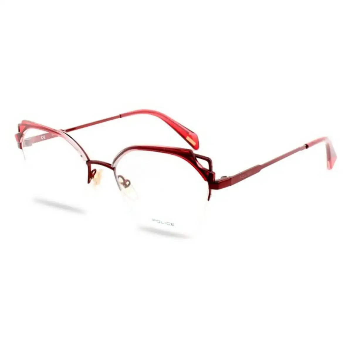 Monture de lunettes femme police vpla0408e6 rouge violet_1651. DIAYTAR SENEGAL - Votre Passage vers l'Élégance Abordable. Explorez notre collection où chaque produit est choisi pour sa qualité et son accessibilité, incarnant ainsi l'essence du Sénégal.