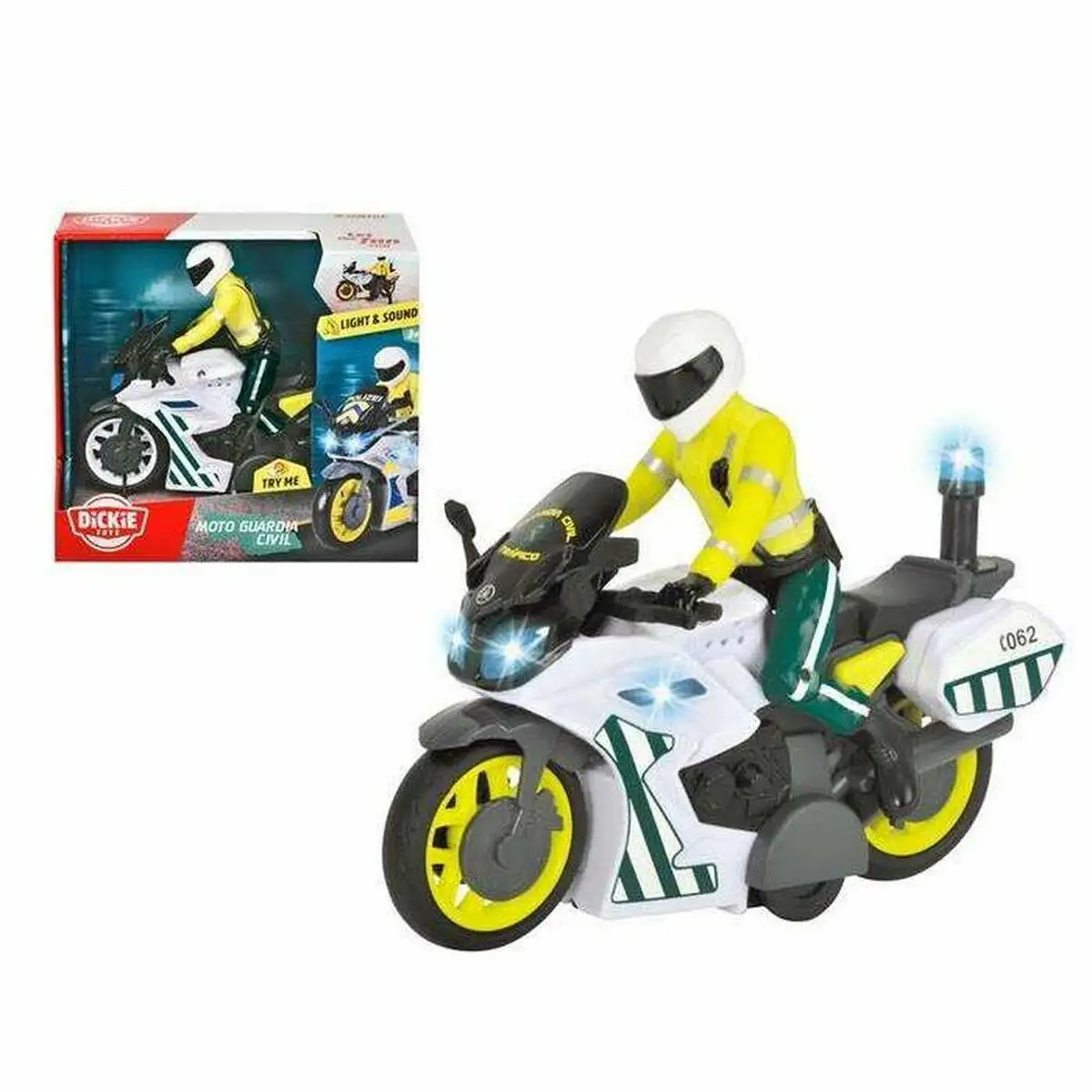 Motocyclette dickie toys 17 cm police_9648. DIAYTAR SENEGAL - Votre Passage vers l'Élégance Abordable. Explorez notre collection où chaque produit est choisi pour sa qualité et son accessibilité, incarnant ainsi l'essence du Sénégal.