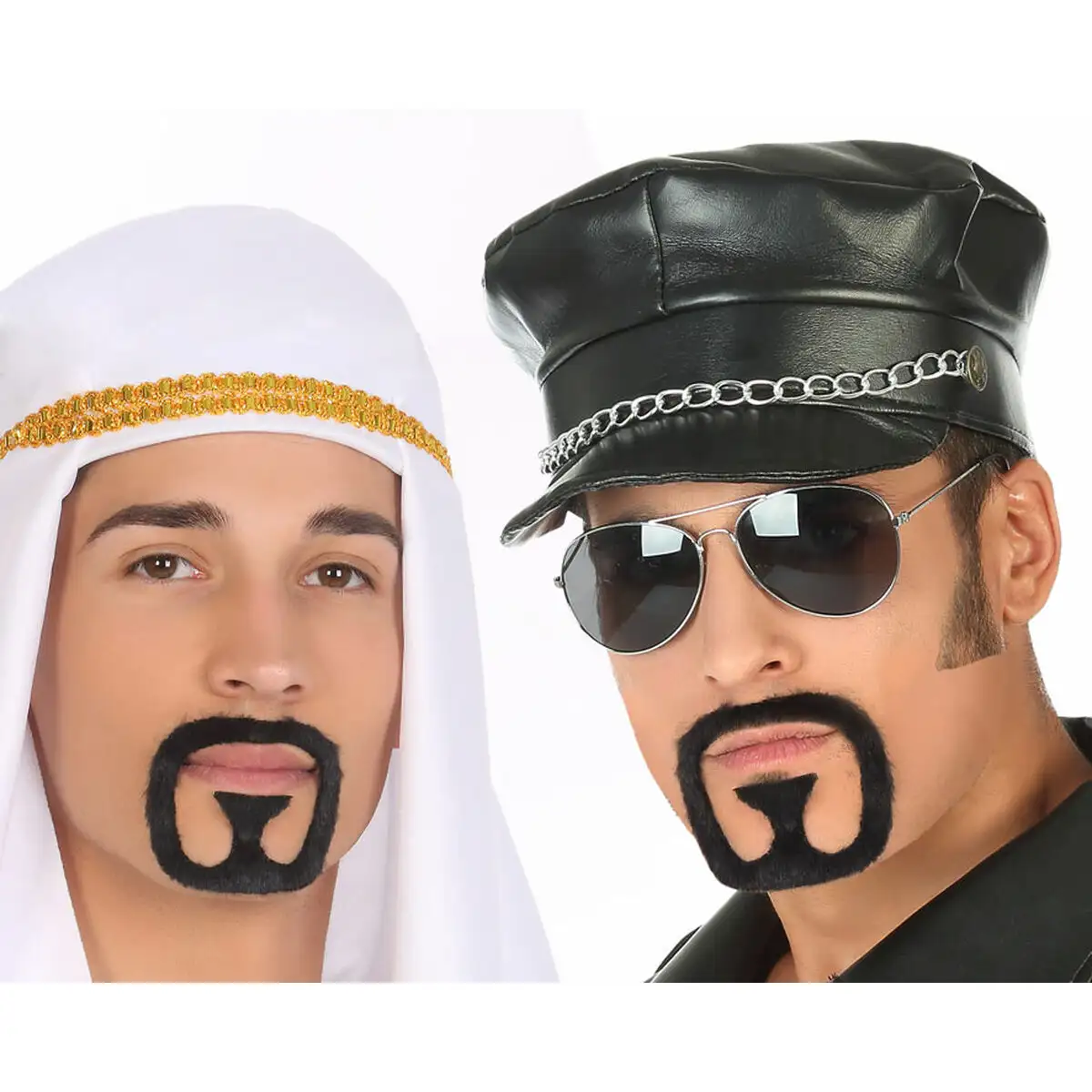 Moustache noir accessoires de costumes arabe_5928. DIAYTAR SENEGAL - Où la Tradition Renouvelée Rencontre l'Innovation. Explorez notre gamme de produits qui fusionnent l'héritage culturel avec les besoins contemporains.