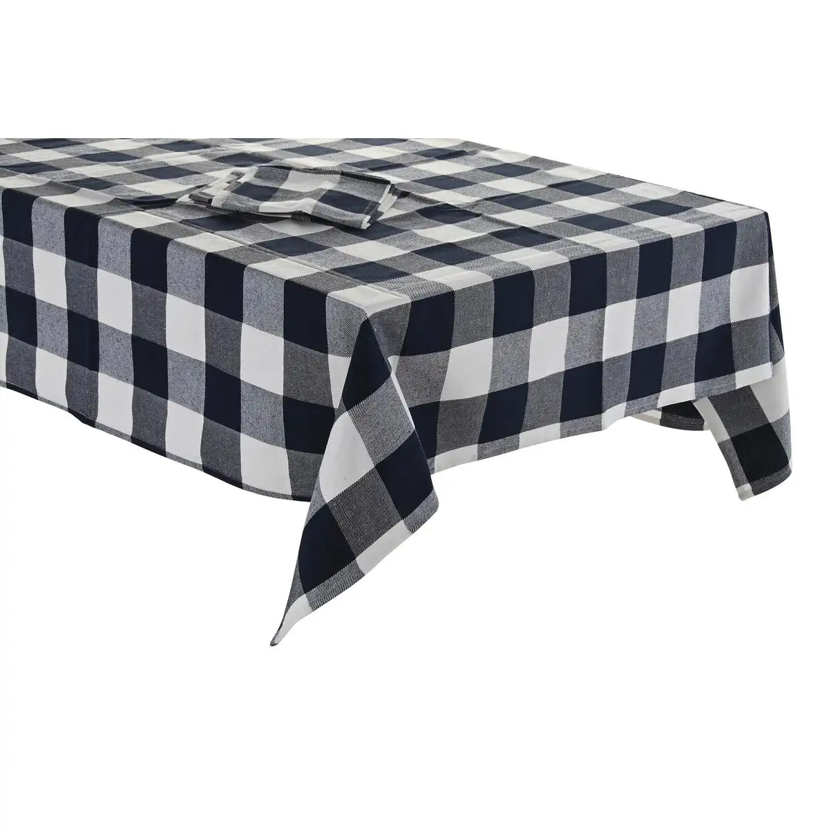 Nappe et serviettes de table dkd home decor 150 x 150 x 0 5 cm bleu blanc_1188. Bienvenue chez DIAYTAR SENEGAL - Où Chaque Produit a son Âme. Découvrez notre gamme et choisissez des articles qui résonnent avec votre personnalité et vos valeurs.