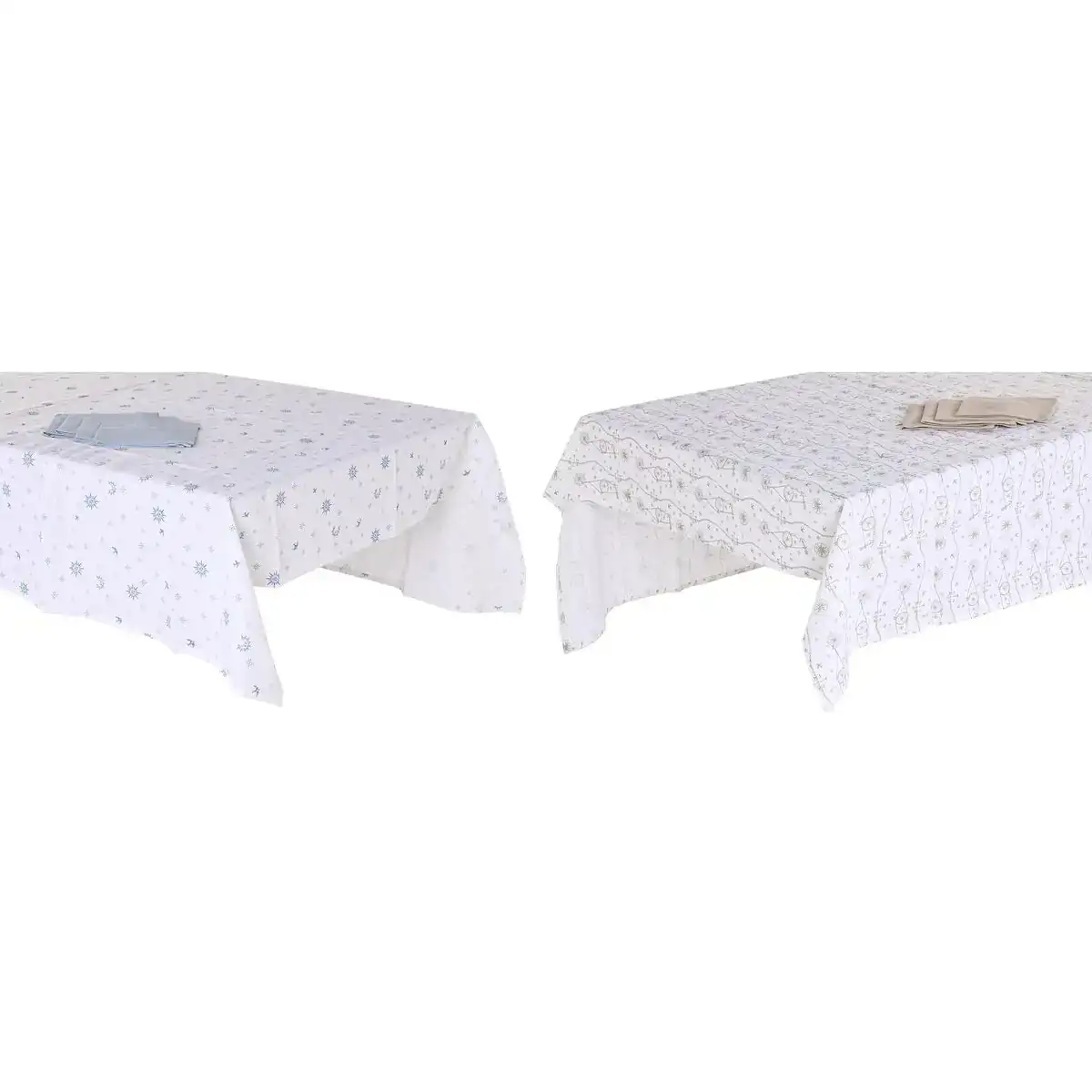 Nappe et serviettes de table dkd home decor 150 x 250 x 0 5 cm bleu marron blanc 2 unites _3916. DIAYTAR SENEGAL - L'Art de Vivre l'Excellence au Quotidien. Explorez notre gamme et choisissez des produits qui ajoutent une note de prestige à votre vie.