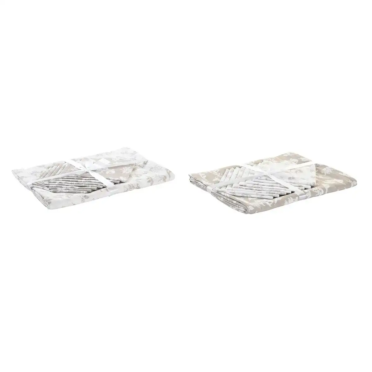 Nappe et serviettes de table dkd home decor 9 pieces 2 unites 150 x 250 x 0 5 cm beige rose blanc vert marron clair_9366. DIAYTAR SENEGAL - L'Art de Vivre le Shopping Authentique. Découvrez notre boutique en ligne et trouvez des produits qui incarnent la passion et le savoir-faire du Sénégal.
