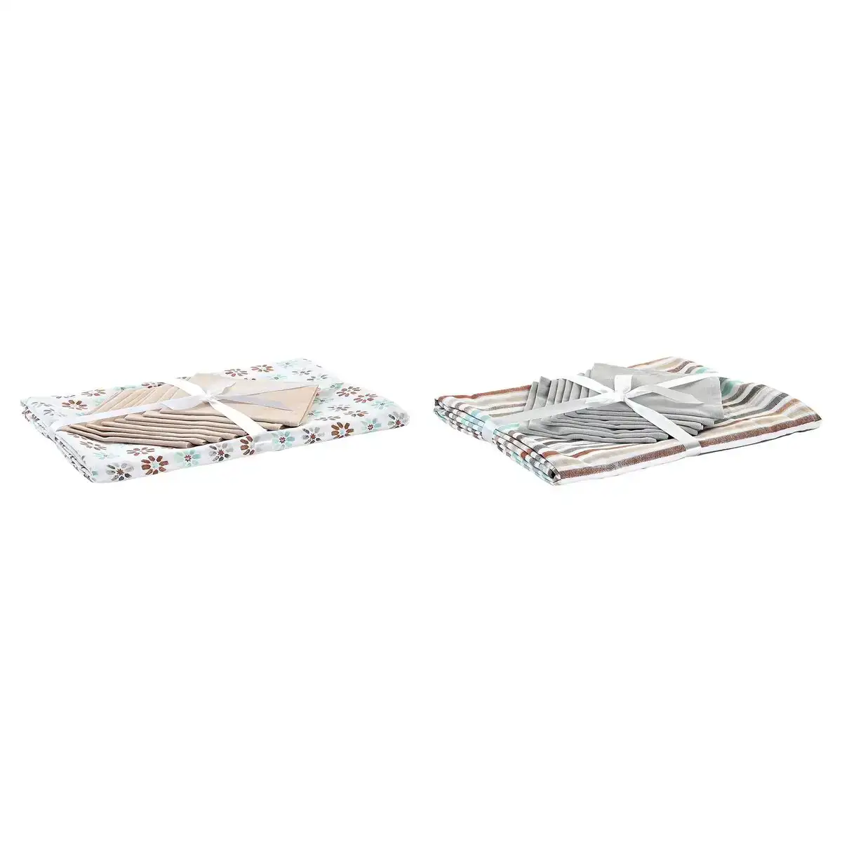 Nappe et serviettes de table dkd home decor 9 pieces 2 unites 150 x 250 x 0 5 cm gris bleu ciel_9376. DIAYTAR SENEGAL - L'Art de Vivre le Shopping Authentique. Découvrez notre boutique en ligne et trouvez des produits qui incarnent la passion et le savoir-faire du Sénégal.