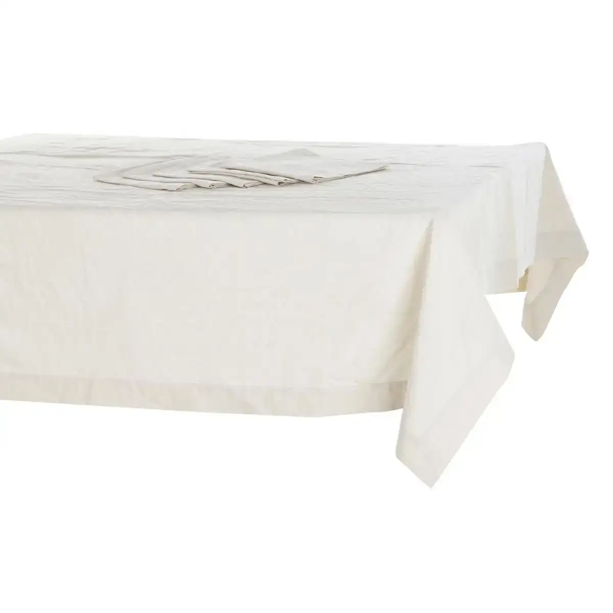 Nappe et serviettes de table dkd home decor beige 150 x 150 x 150 cm _9411. Bienvenue sur DIAYTAR SENEGAL - Votre Galerie Shopping Personnalisée. Découvrez un monde de produits diversifiés qui expriment votre style unique et votre passion pour la qualité.