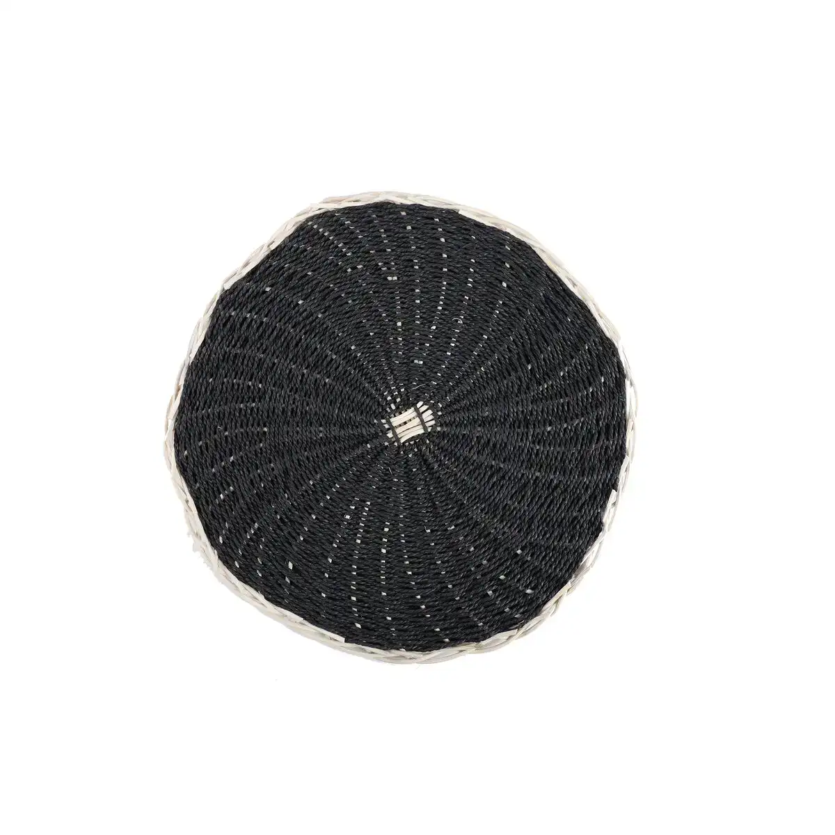 Nappe la maison o 38 cm noir_4657. DIAYTAR SENEGAL - Là où Choisir est un Acte d'Amour pour le Sénégal. Explorez notre gamme et choisissez des produits qui célèbrent la culture et l'artisanat du pays.